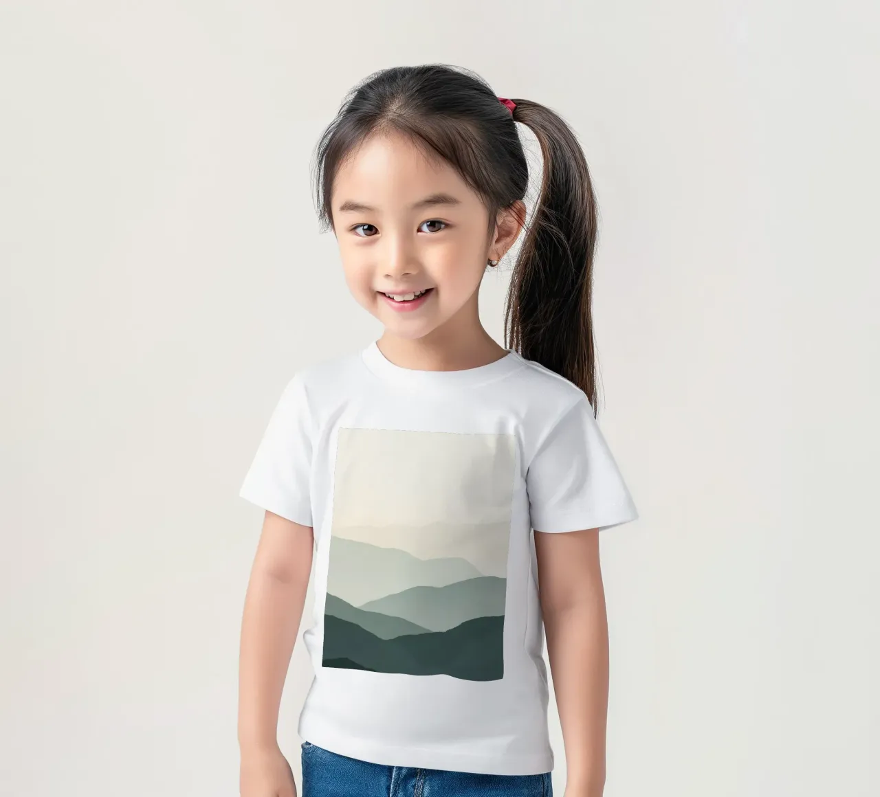 Watercolor Layered Mountain Ranges t-shirt bambini da DesignDoodle