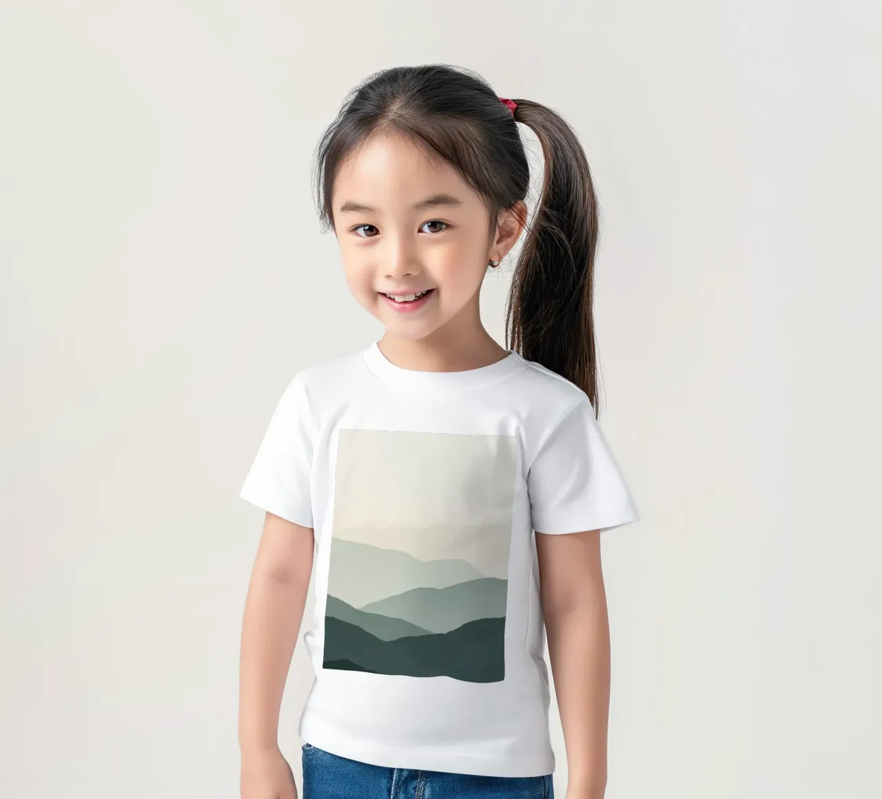 Watercolor Layered Mountain Ranges t-shirt bambini da DesignDoodle