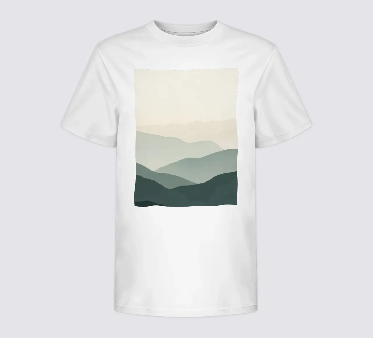 Watercolor Layered Mountain Ranges t-shirt bambini da DesignDoodle