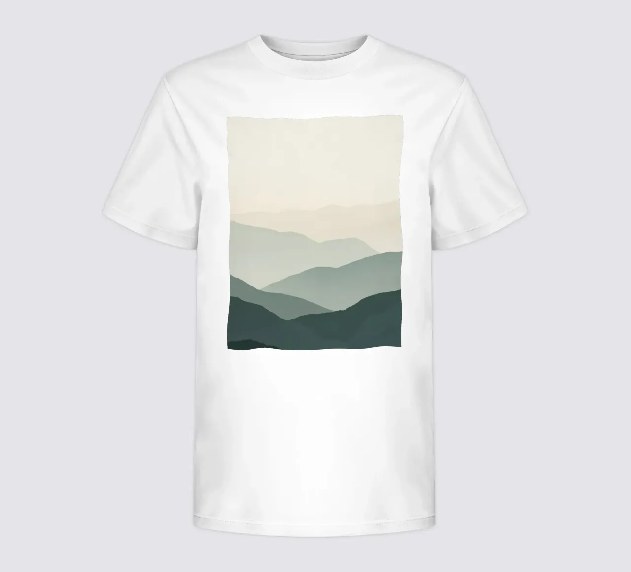 Watercolor Layered Mountain Ranges t-shirt bambini da DesignDoodle