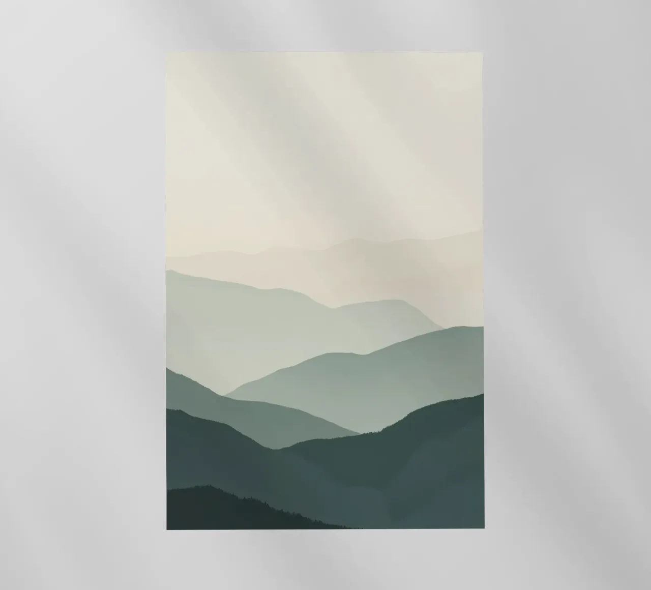 Acquerello stratificato sulle catene montuose pellicola backlit da DesignDoodle