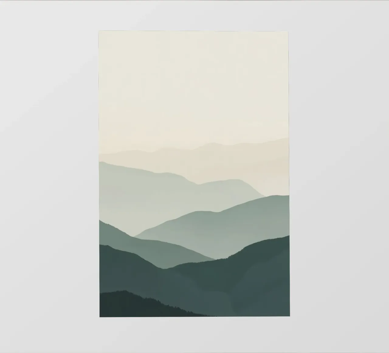 Acquerello stratificato sulle catene montuose pellicola backlit da DesignDoodle