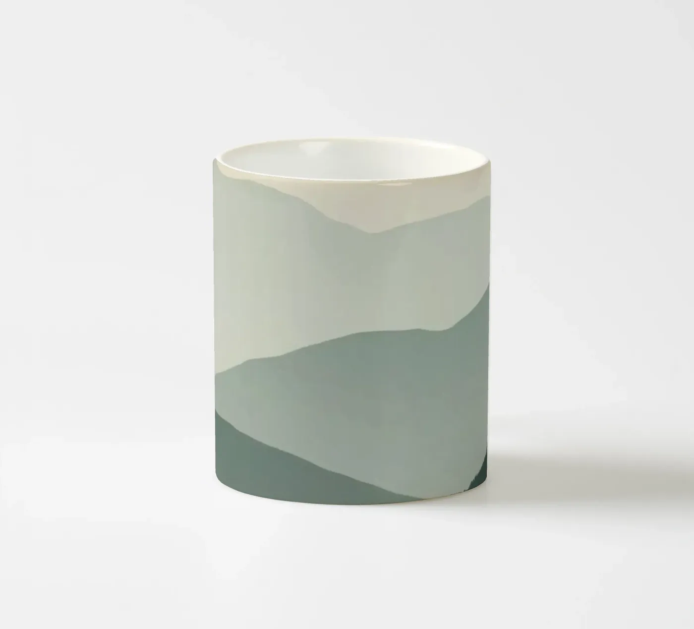 Watercolor Layered Mountain Ranges ceramic mug by DesignDoodle