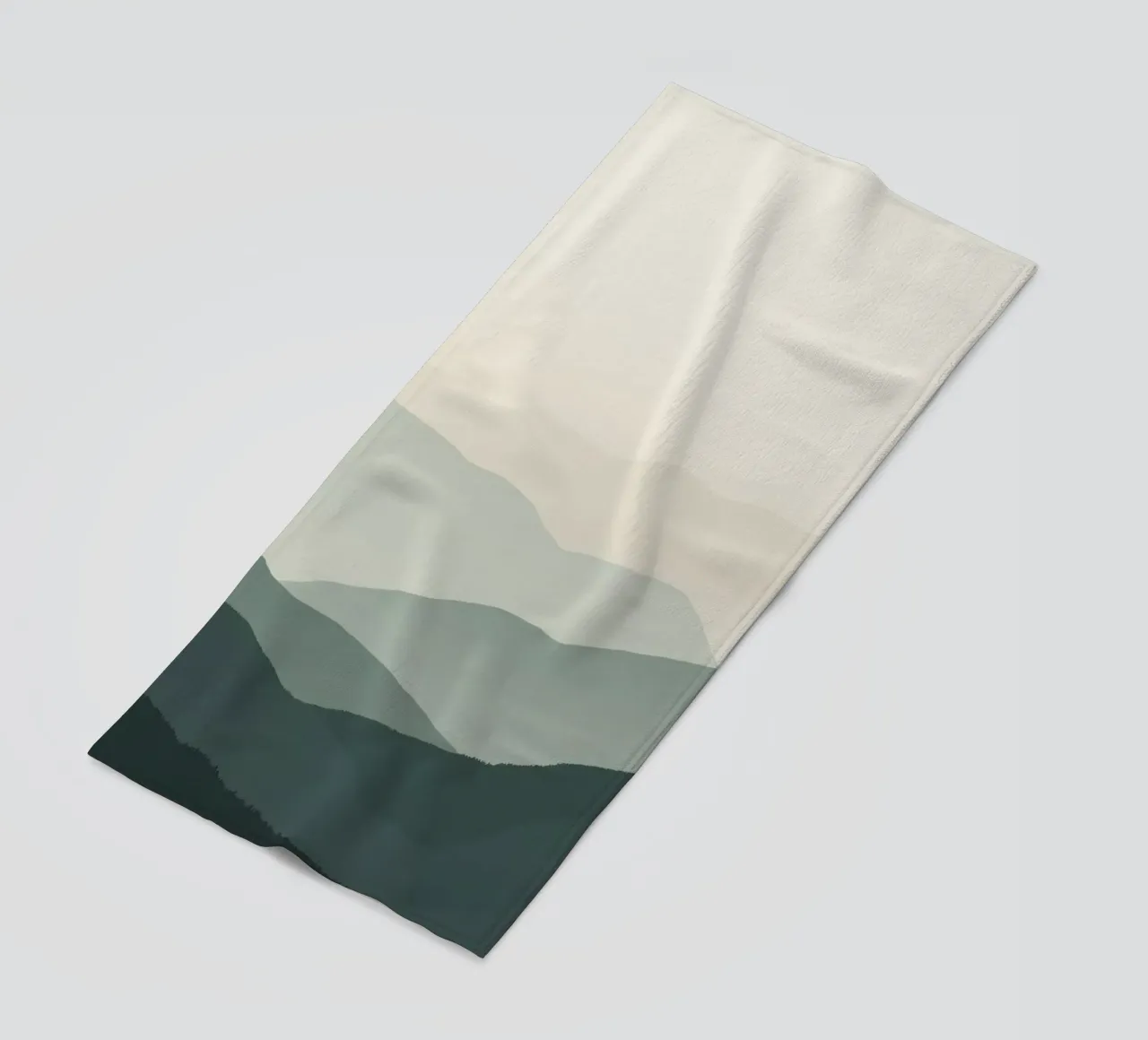 Watercolor Layered Mountain Ranges telo mare da DesignDoodle