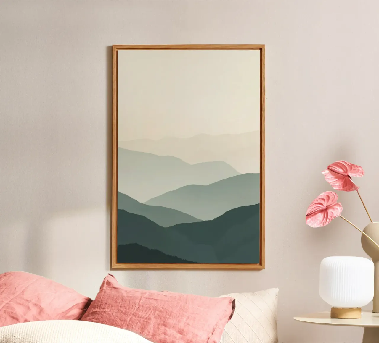 Watercolor Layered Mountain Ranges forex plate by DesignDoodle