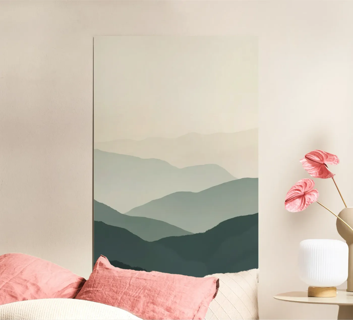 Watercolor Layered Mountain Ranges poster da DesignDoodle