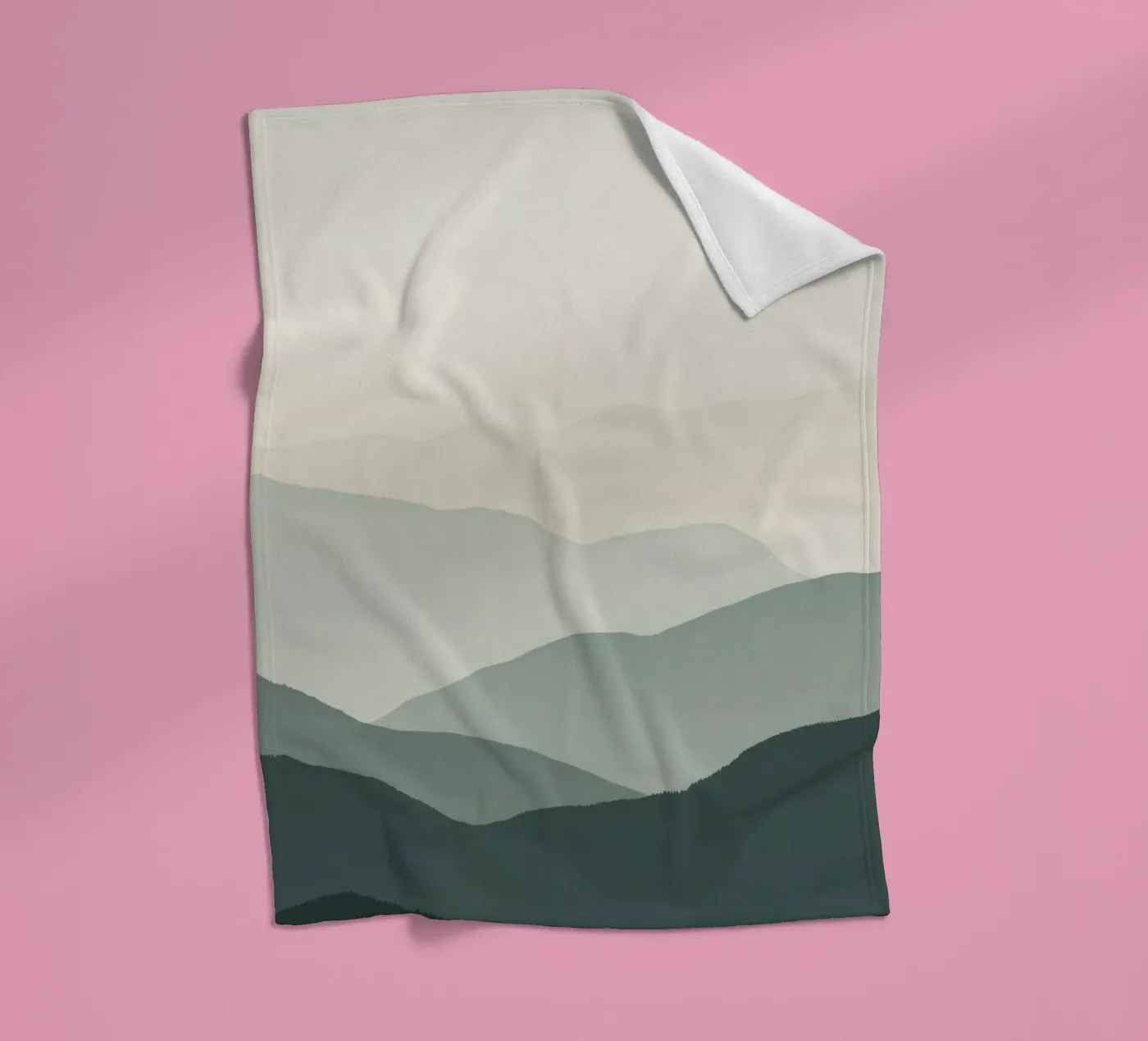 Aquarel gelaagde bergketens fleecedeken van DesignDoodle