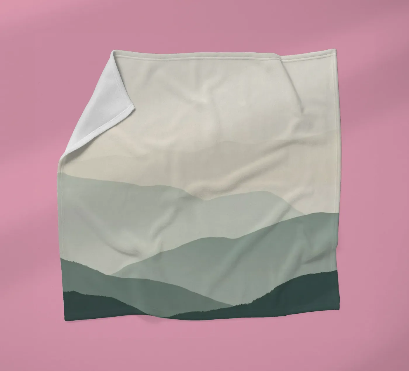 Aquarel gelaagde bergketens fleecedeken van DesignDoodle