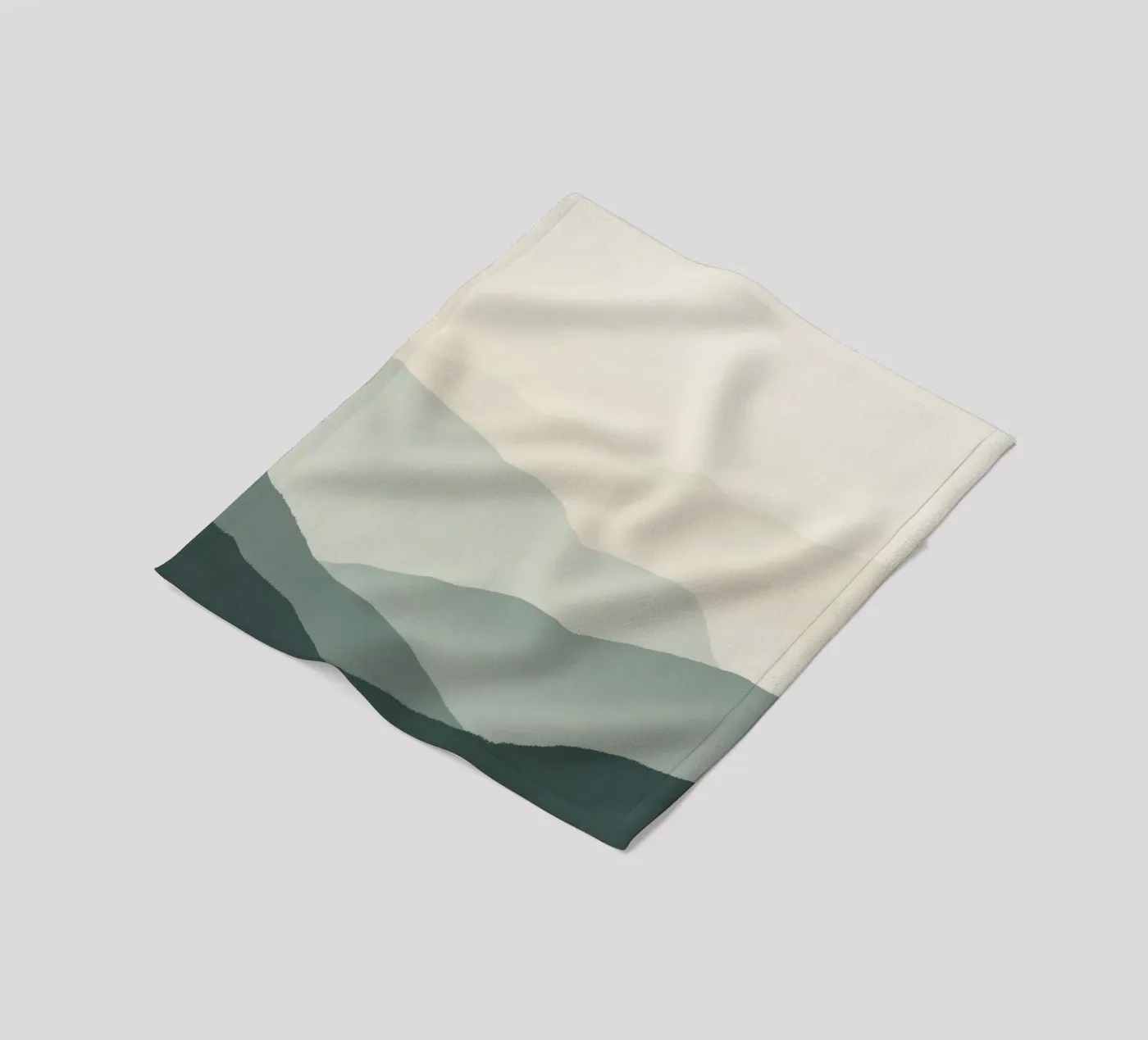 Aquarel gelaagde bergketens fleecedeken van DesignDoodle