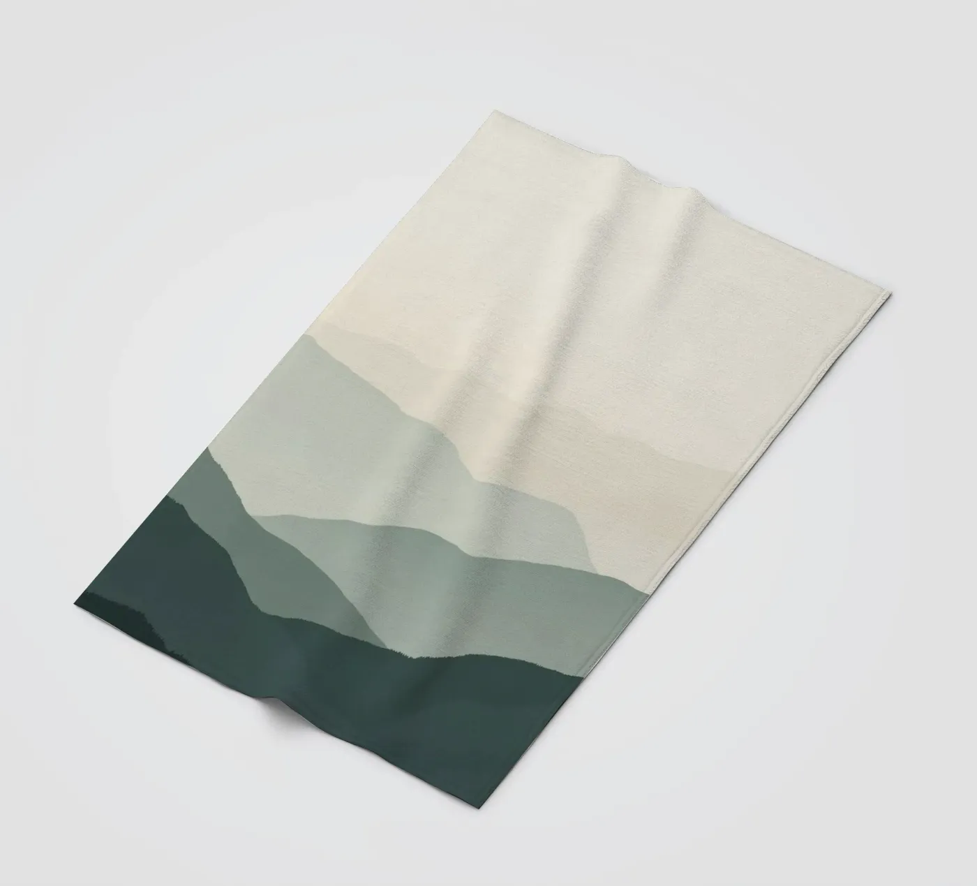 Aquarel gelaagde bergketens fleecedeken van DesignDoodle