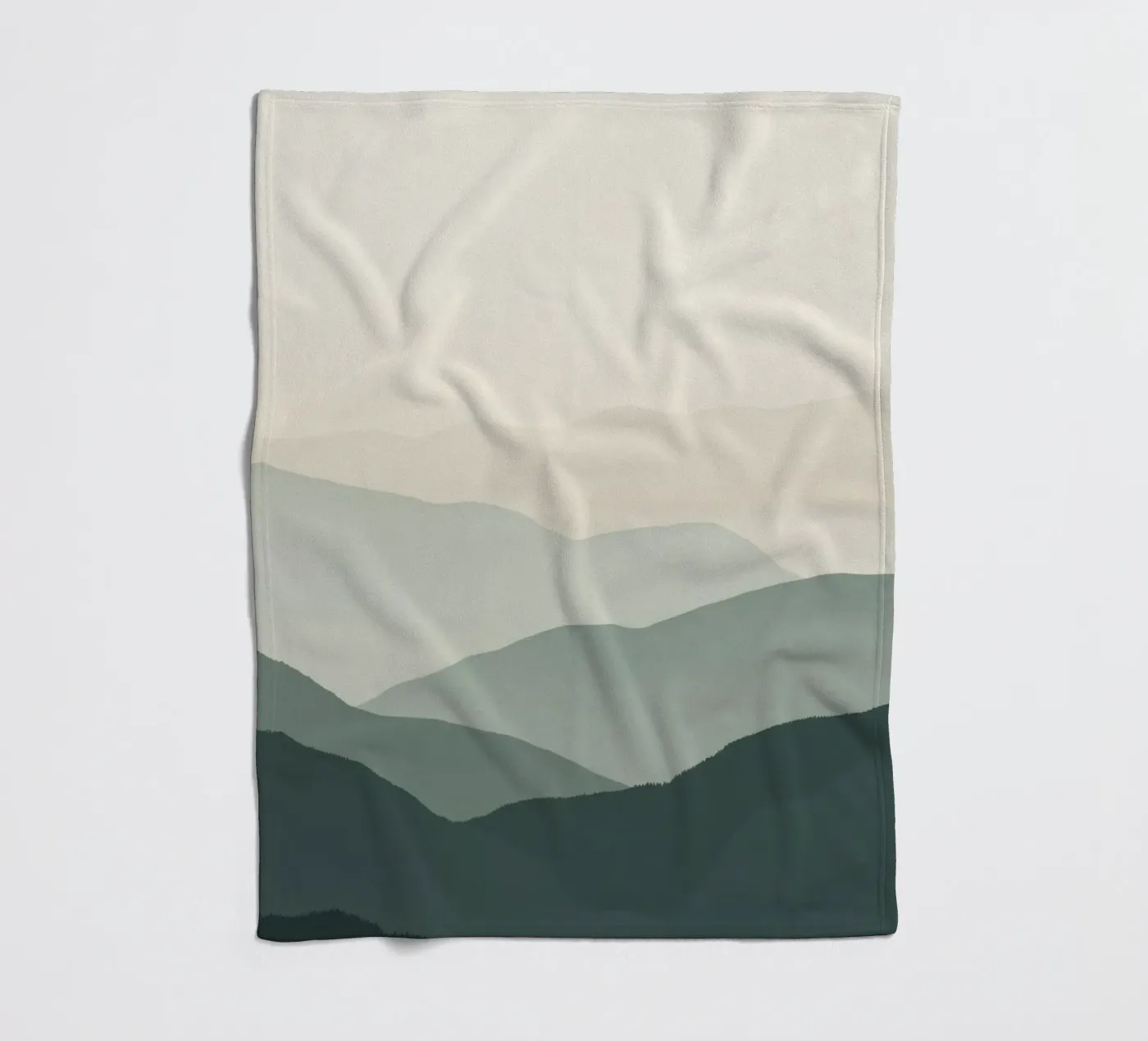 Aquarel gelaagde bergketens fleecedeken van DesignDoodle