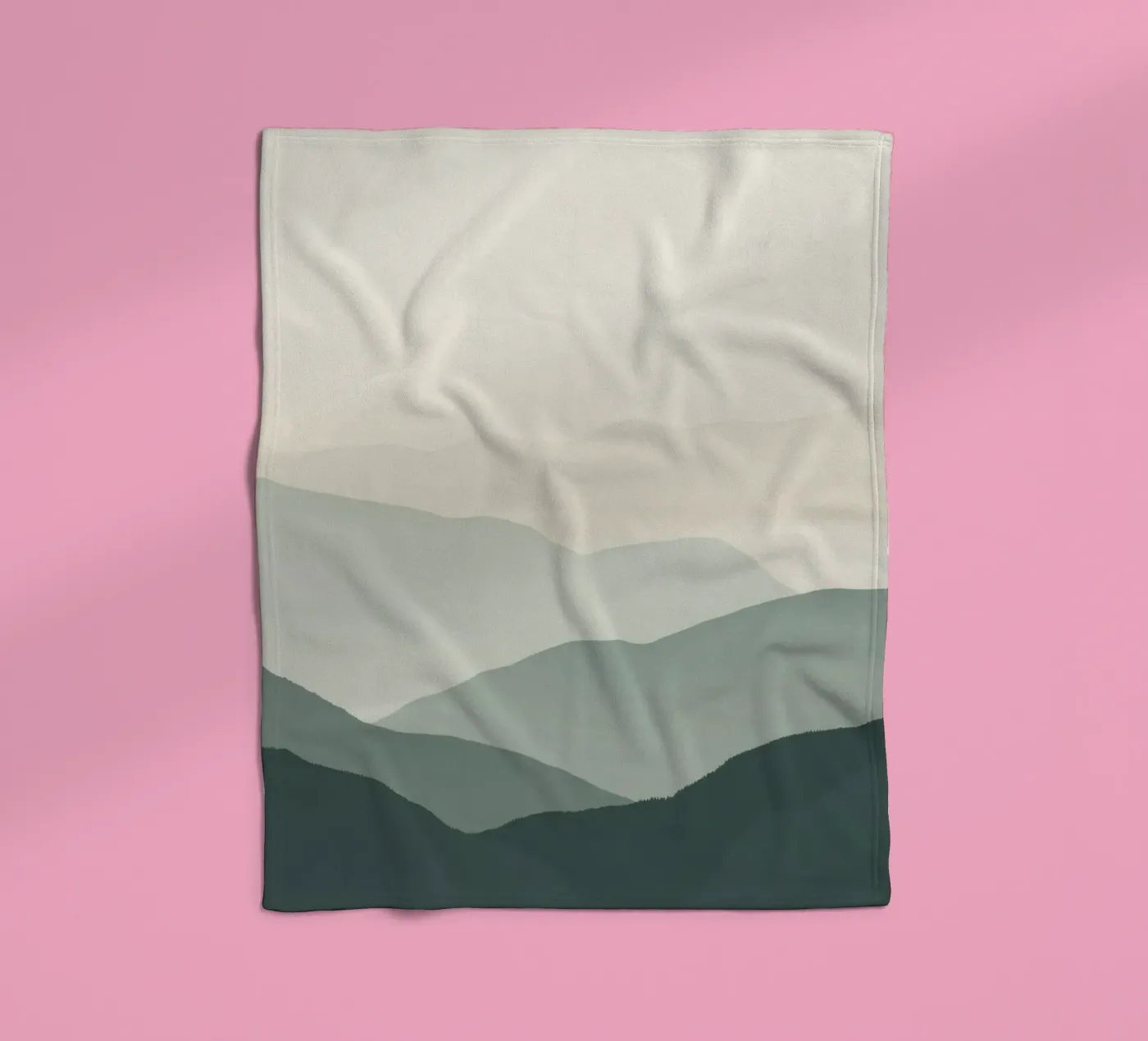 Aquarel gelaagde bergketens fleecedeken van DesignDoodle