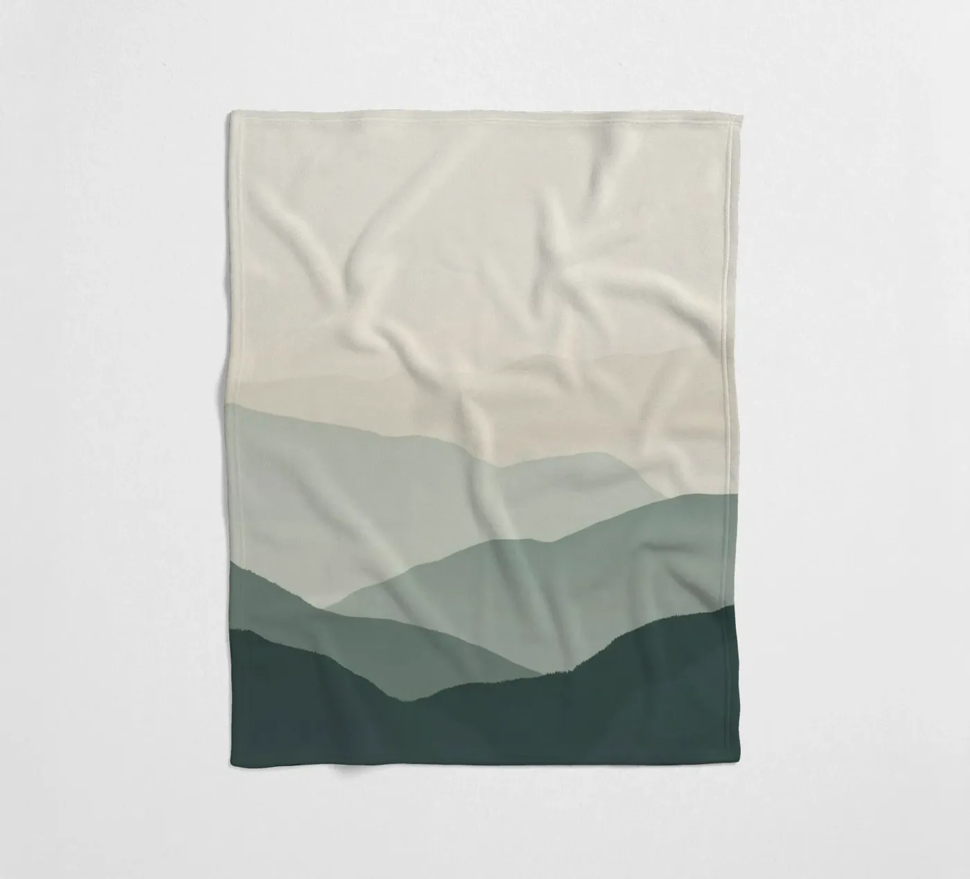 Aquarel gelaagde bergketens fleecedeken van DesignDoodle