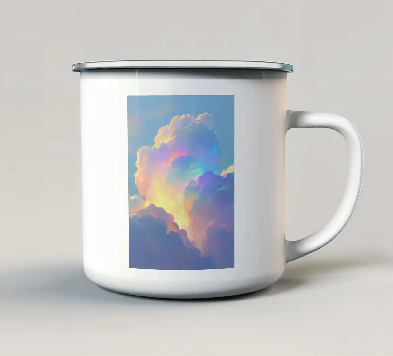 colorful light clouds tazza in smalto da Grant