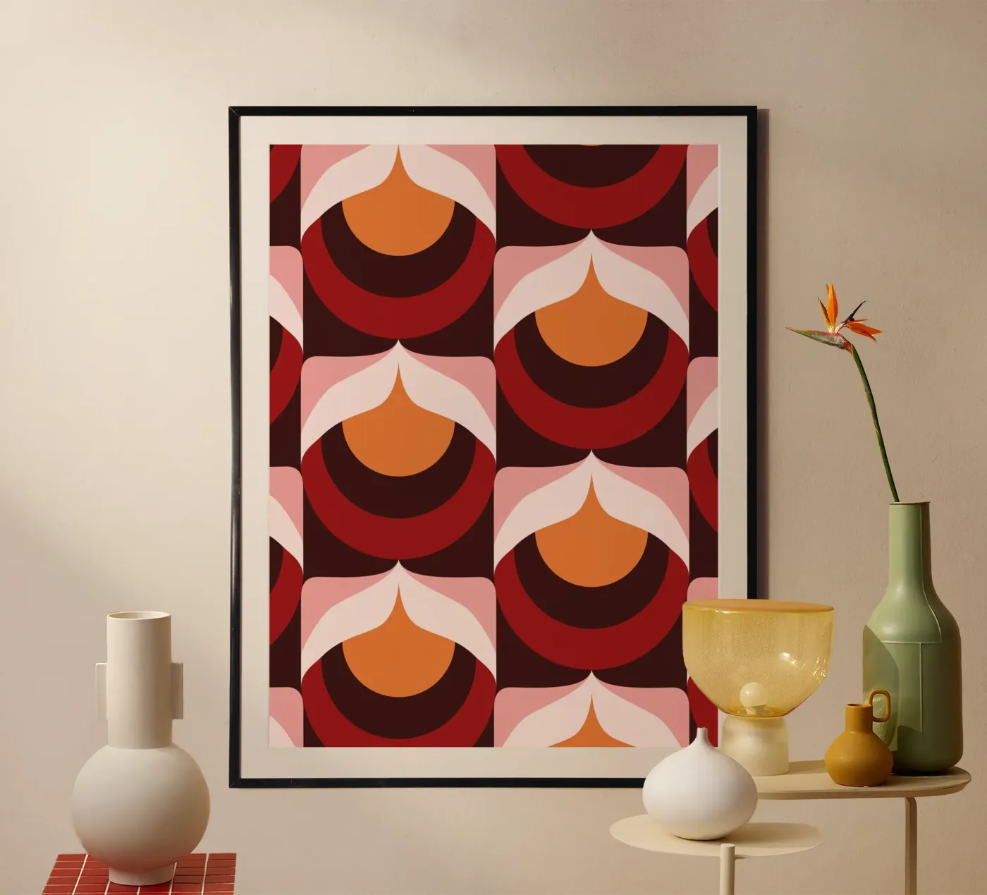 Retro Sunset poster by nicigabrieldesigns