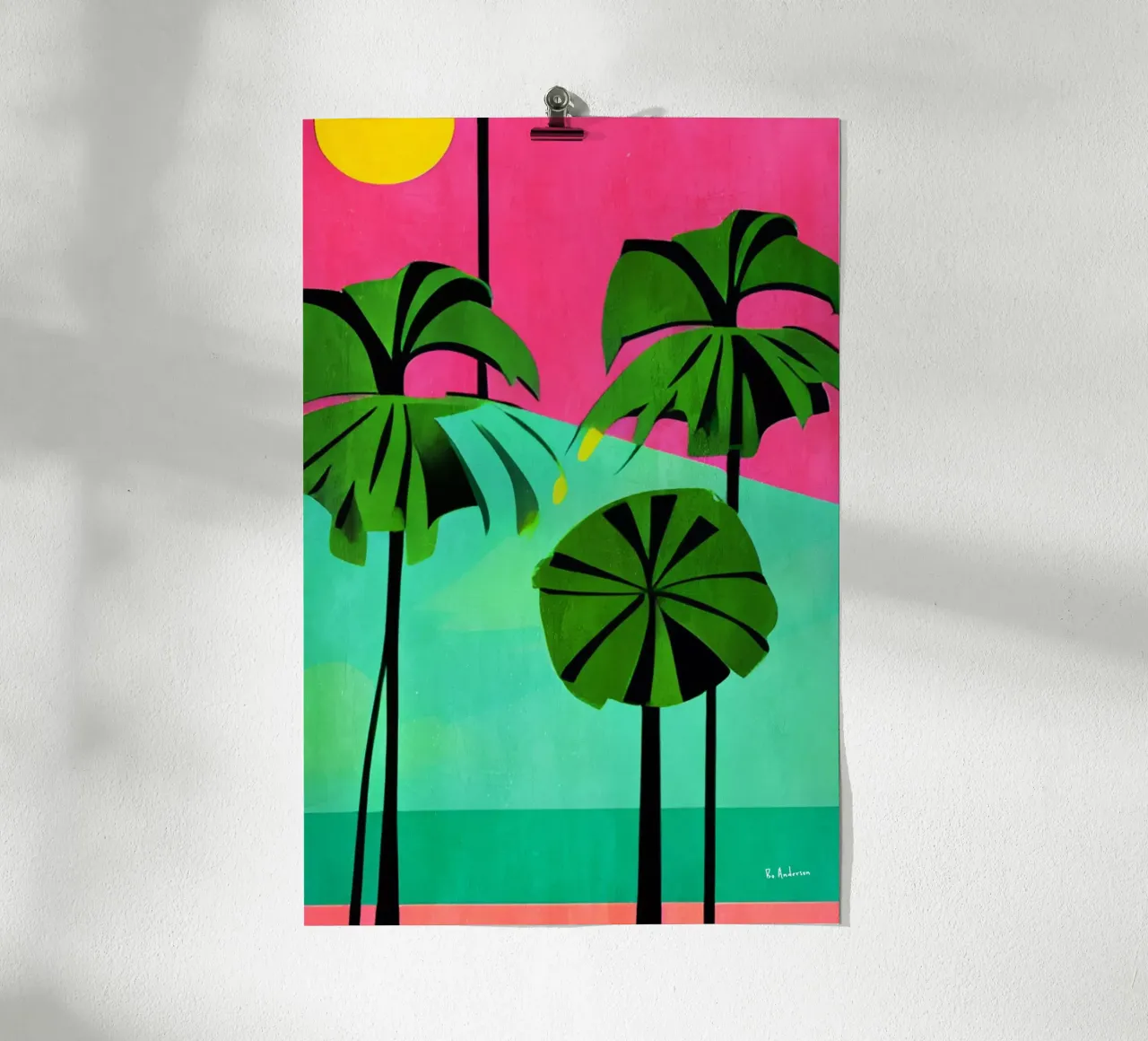 Sunny Side Up poster con telaio in plastica da Bo Anderson