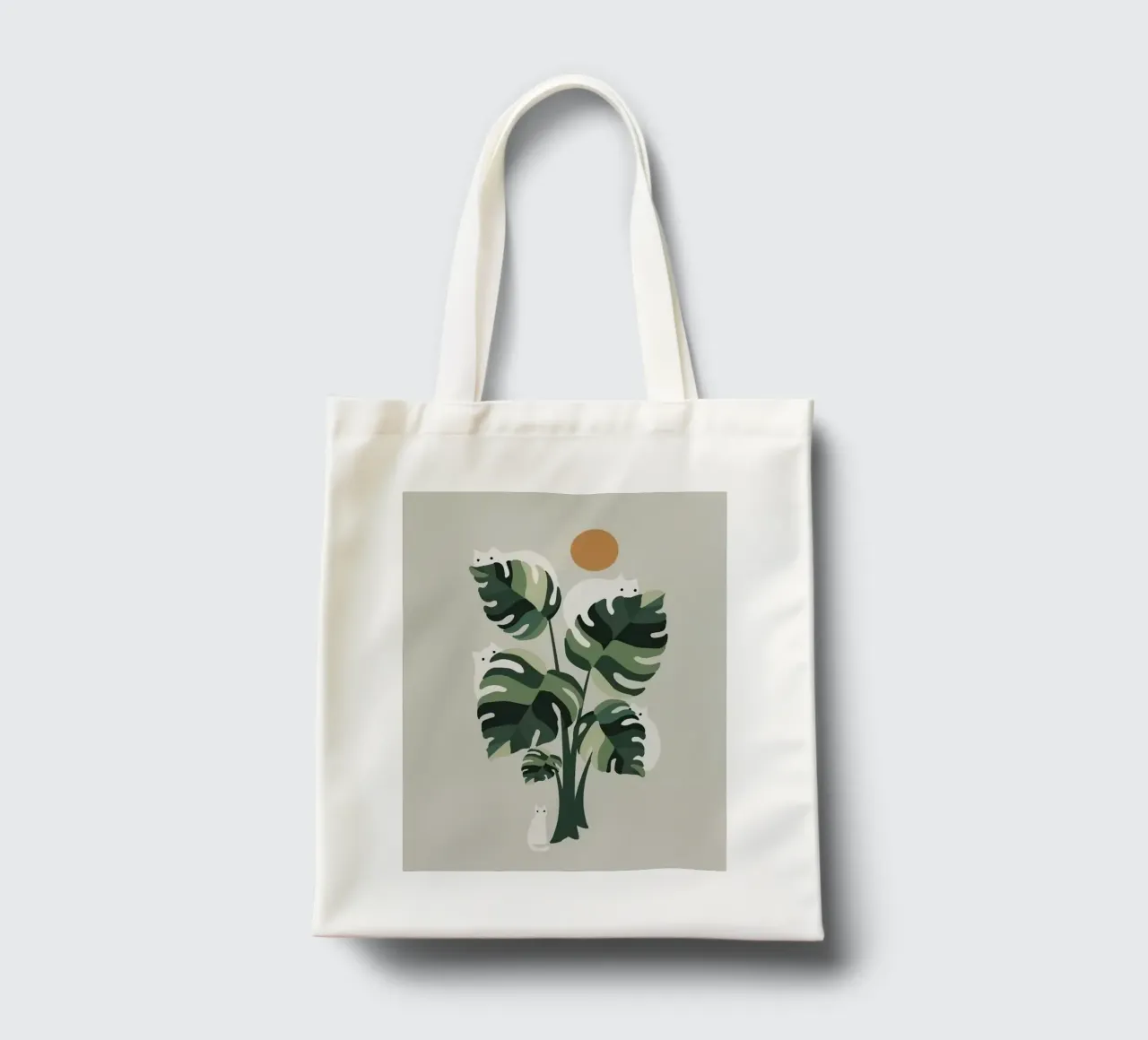 cat on branch borsa in juta da comura