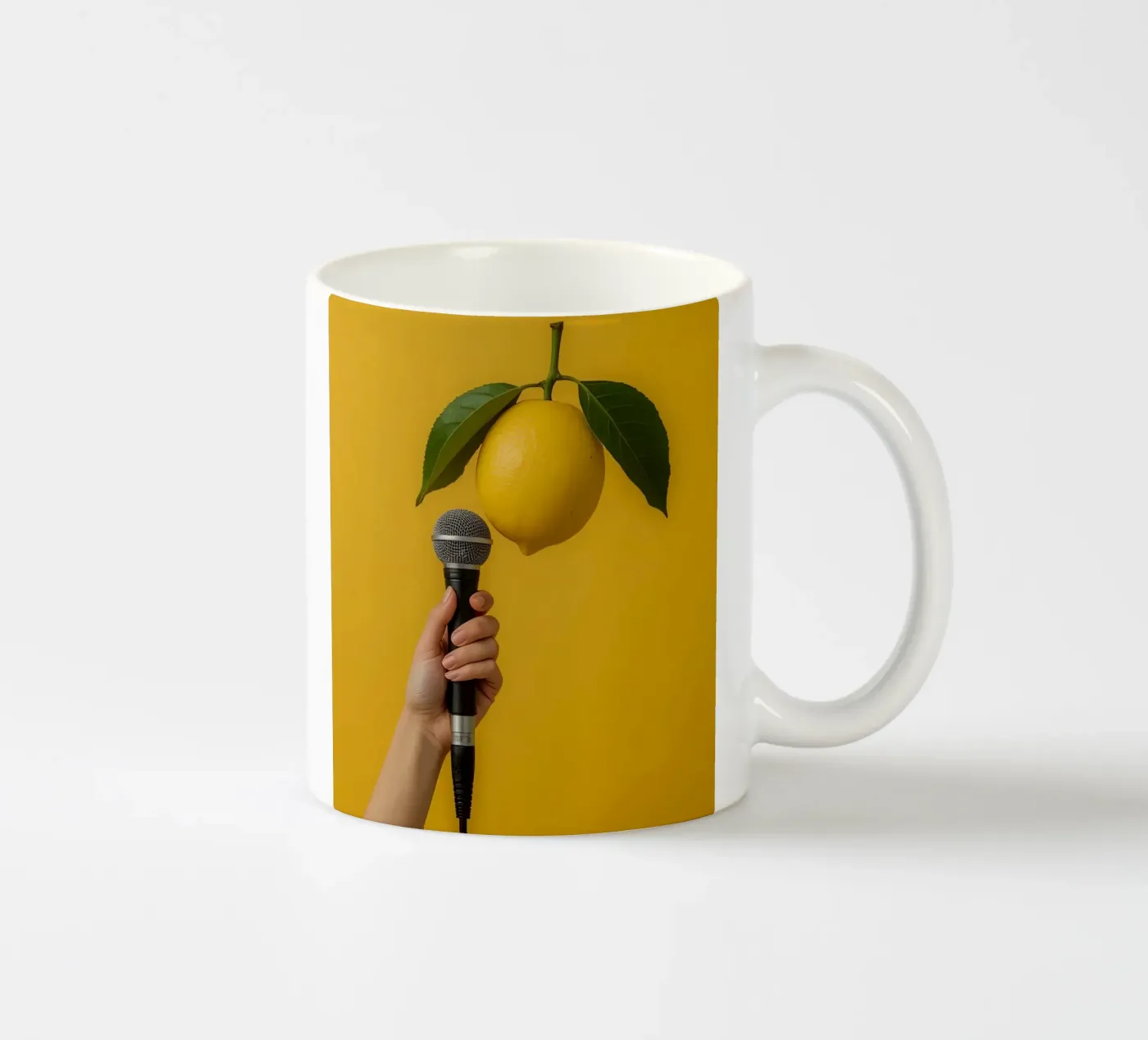 Lemon Techniques ceramic mug by DesignDoodle