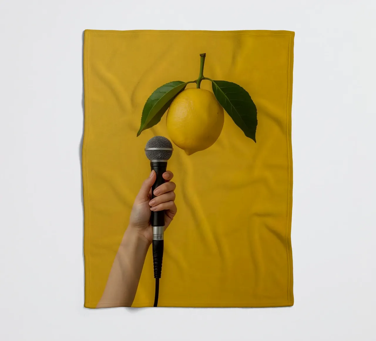 Lemon Techniques Fleecedecke von DesignDoodle