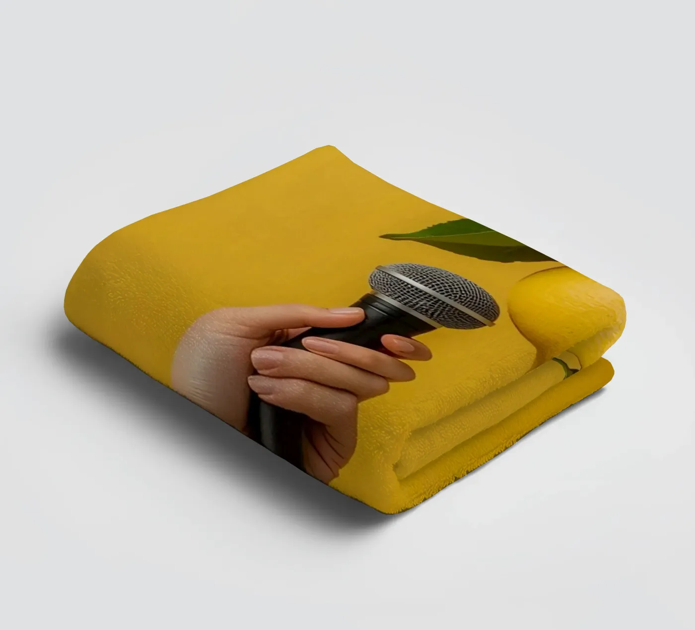 Lemon Techniques towel by DesignDoodle