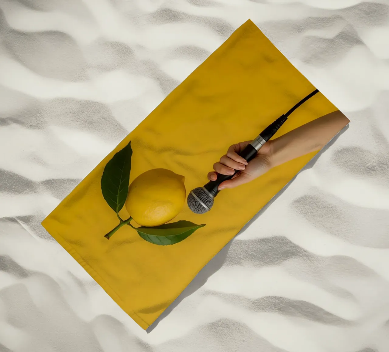 Tecniche al limone telo mare da DesignDoodle