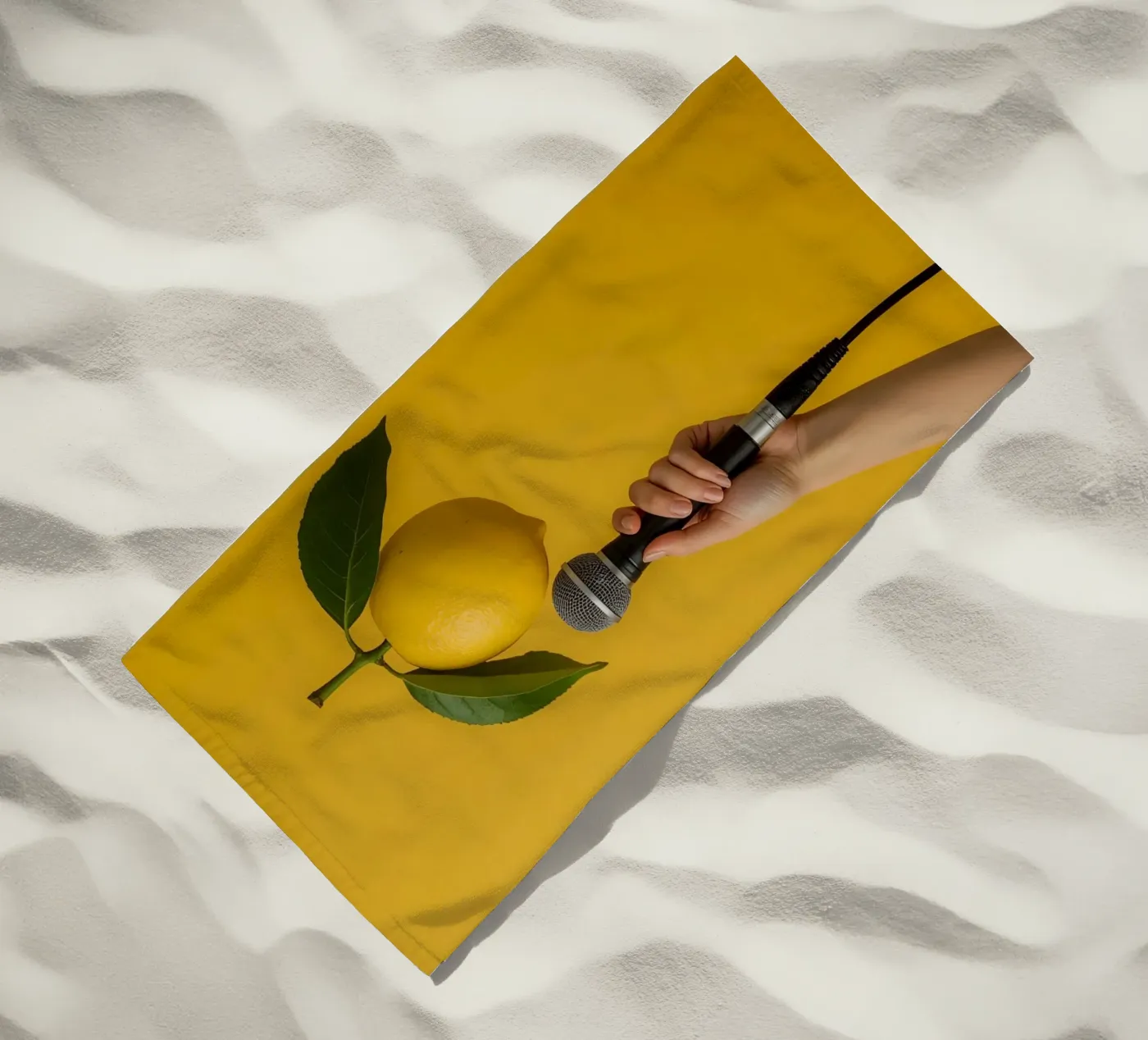Tecniche al limone telo mare da DesignDoodle