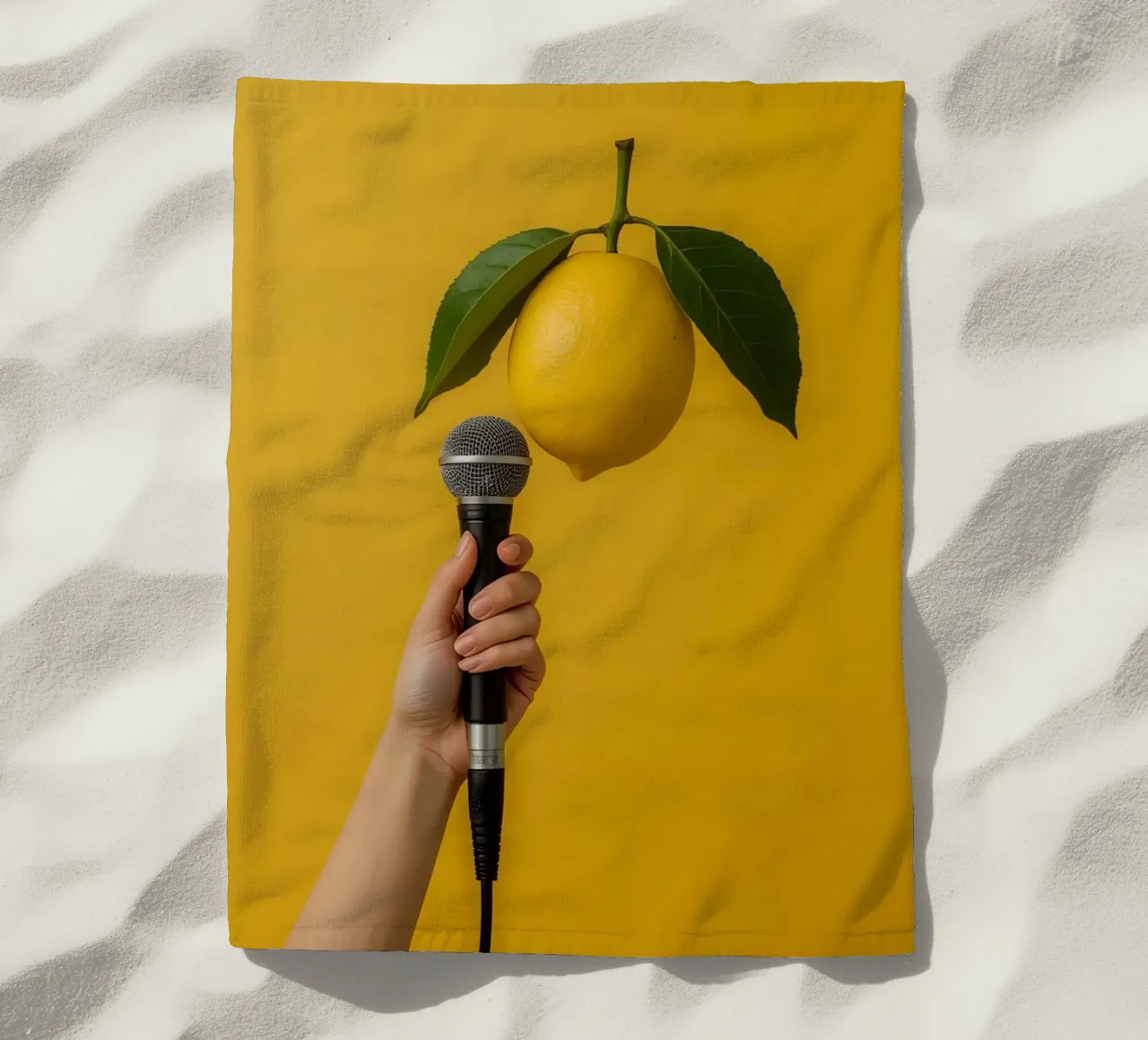 Tecniche al limone telo mare da DesignDoodle