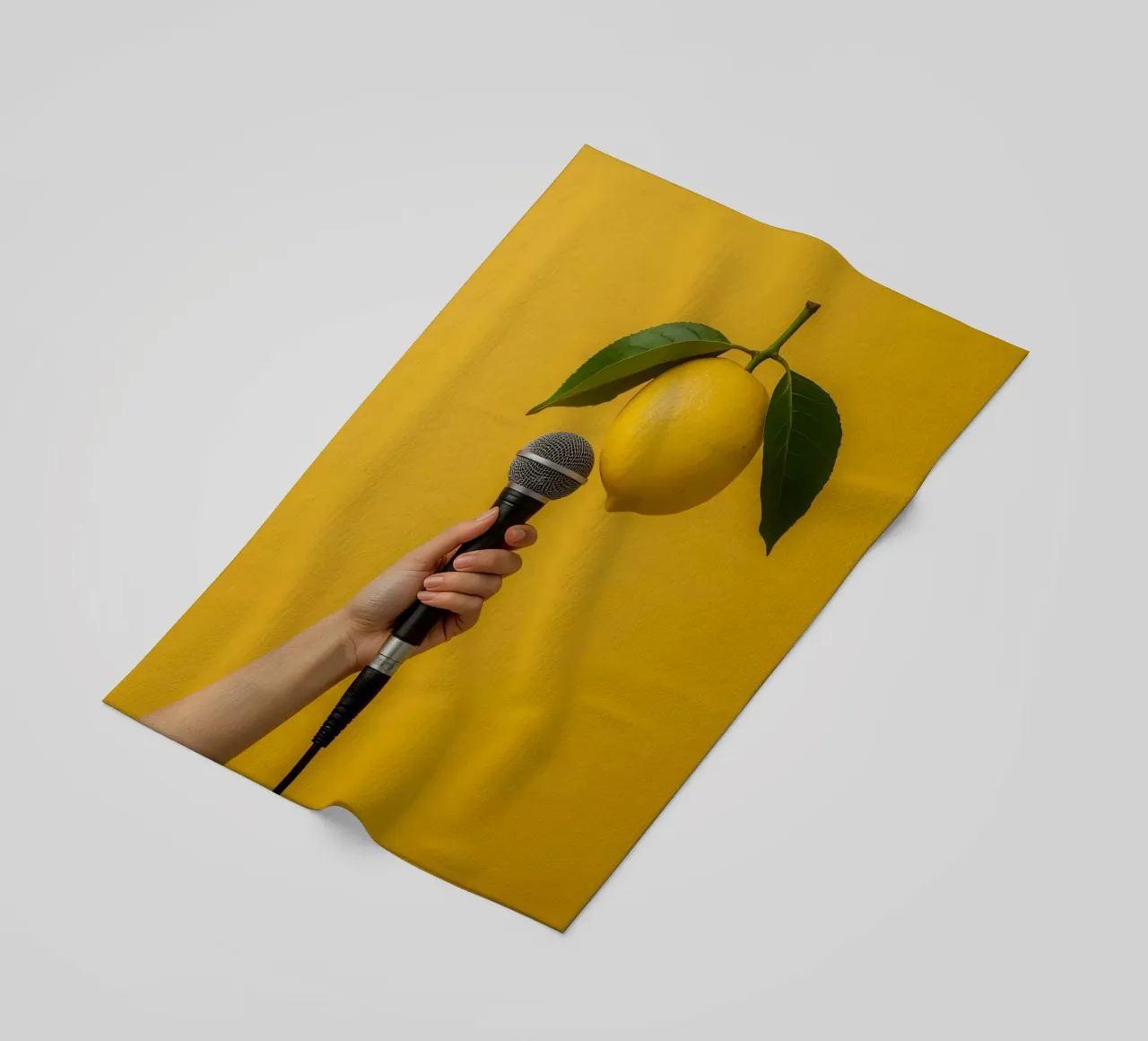 Tecniche al limone telo mare da DesignDoodle