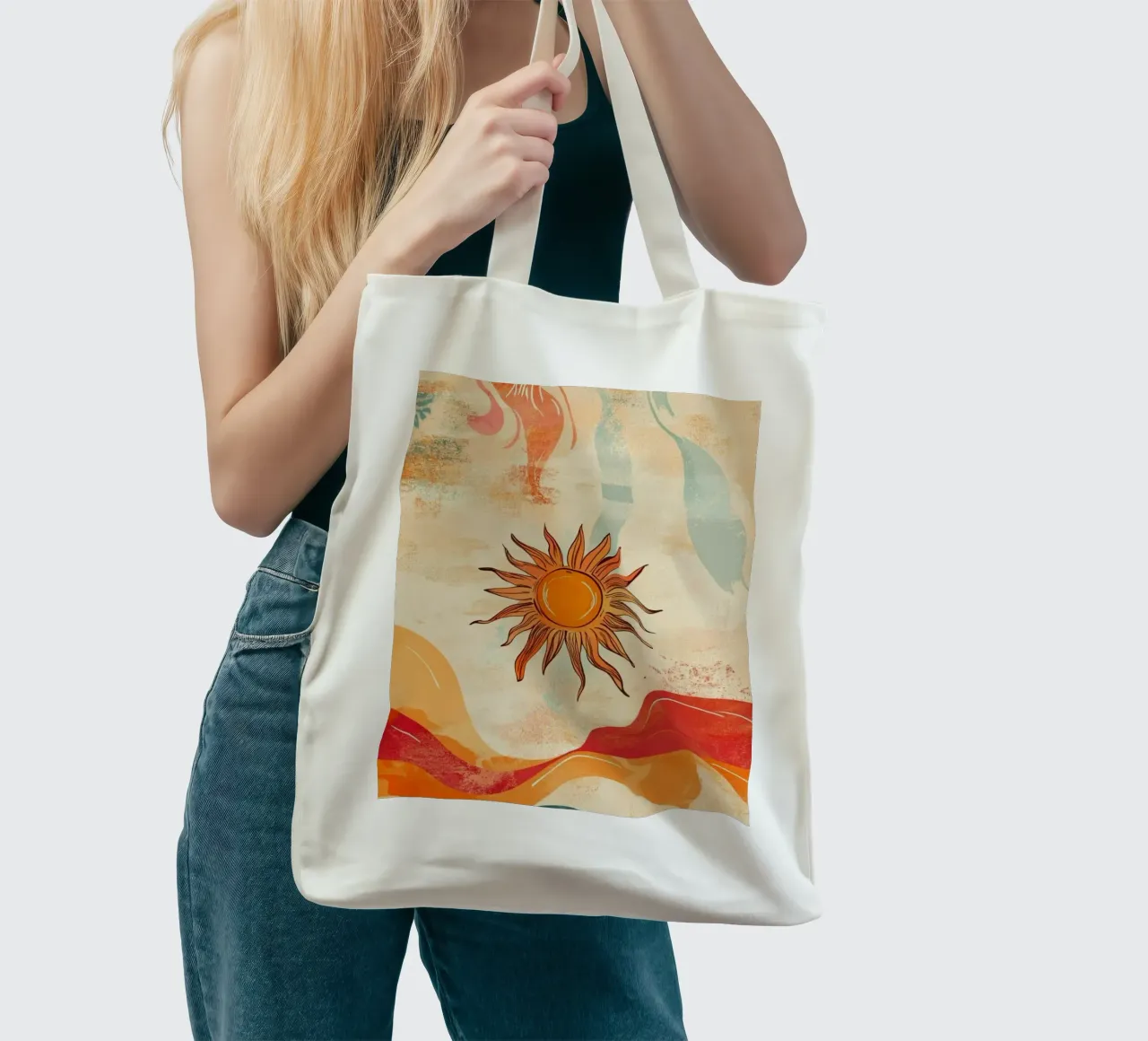 sunlight in curve shape borsa in juta da comura