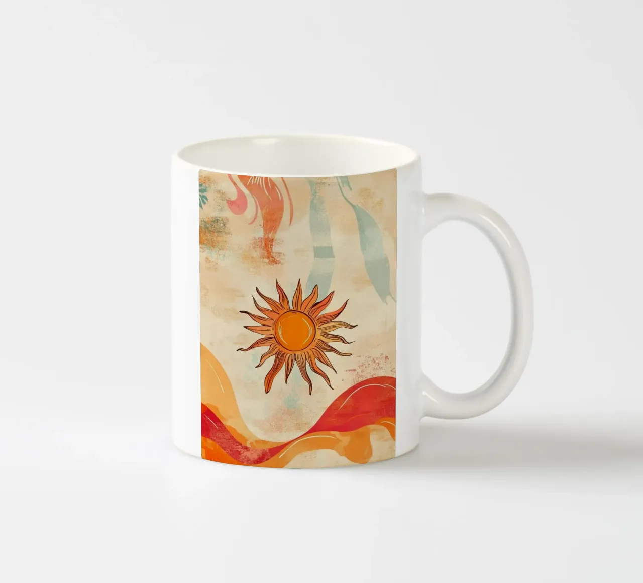 sunlight in curve shape tazza in ceramica da comura