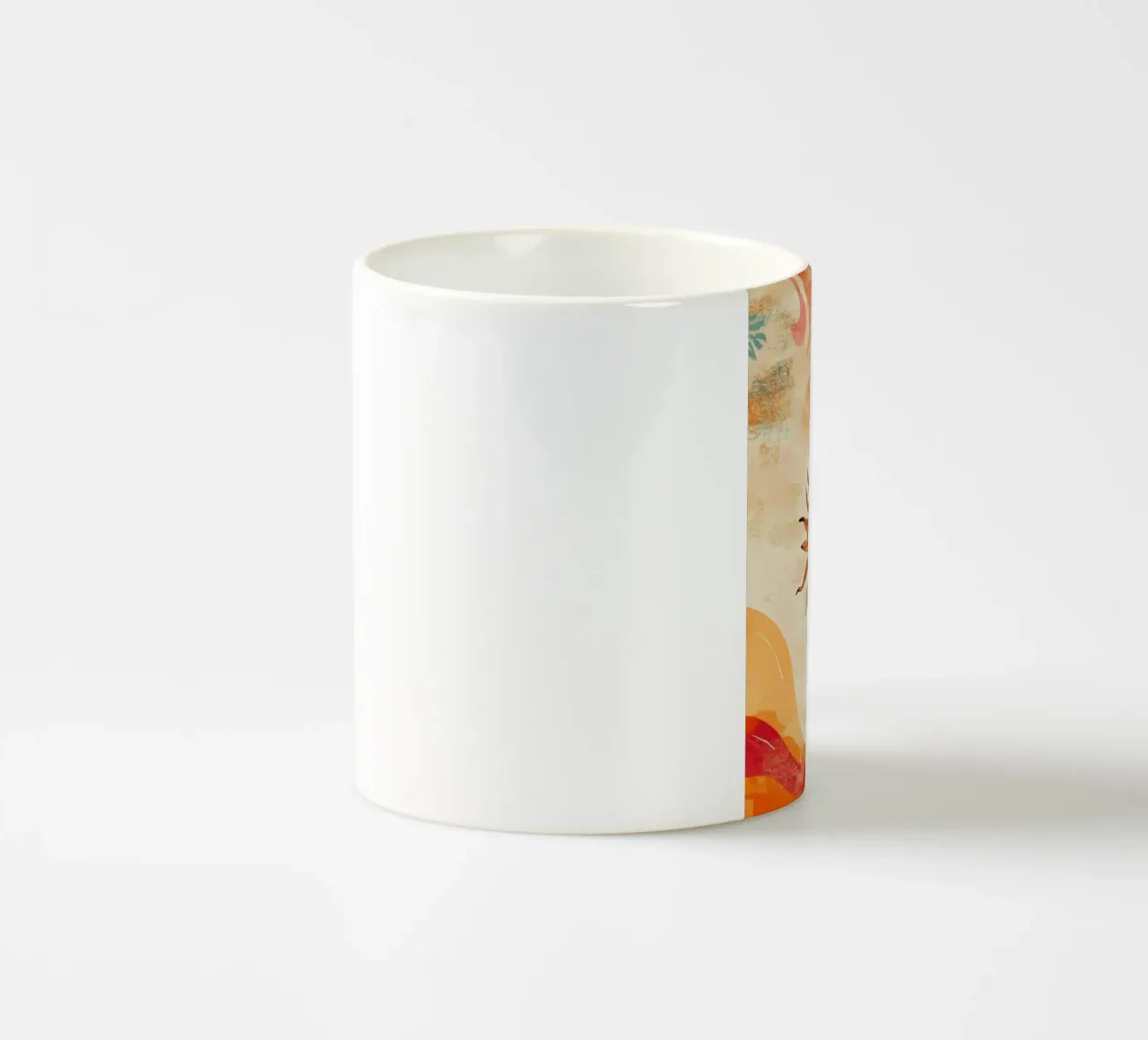 sunlight in curve shape tazza in ceramica da comura