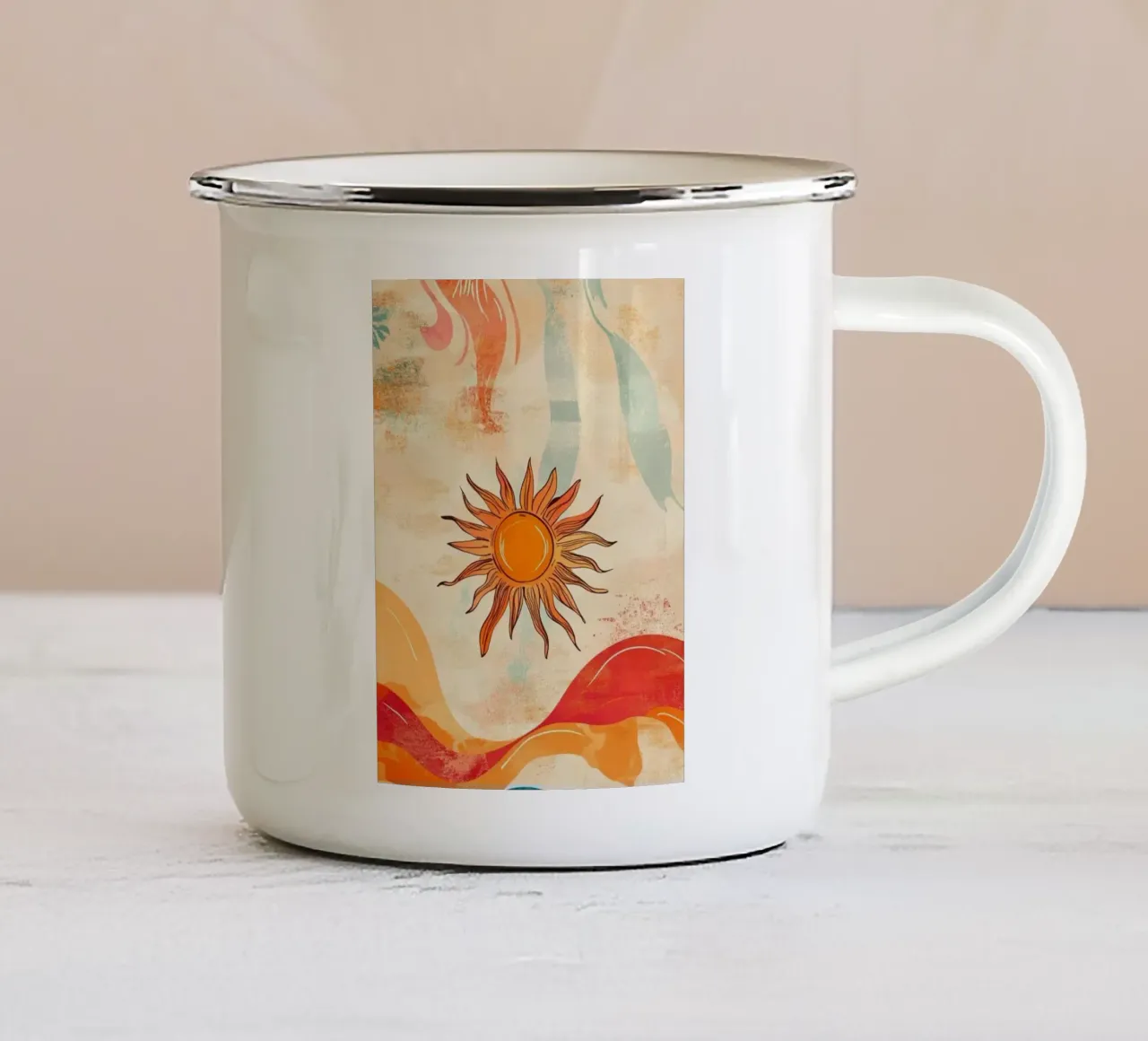 sunlight in curve shape tazza in smalto da comura