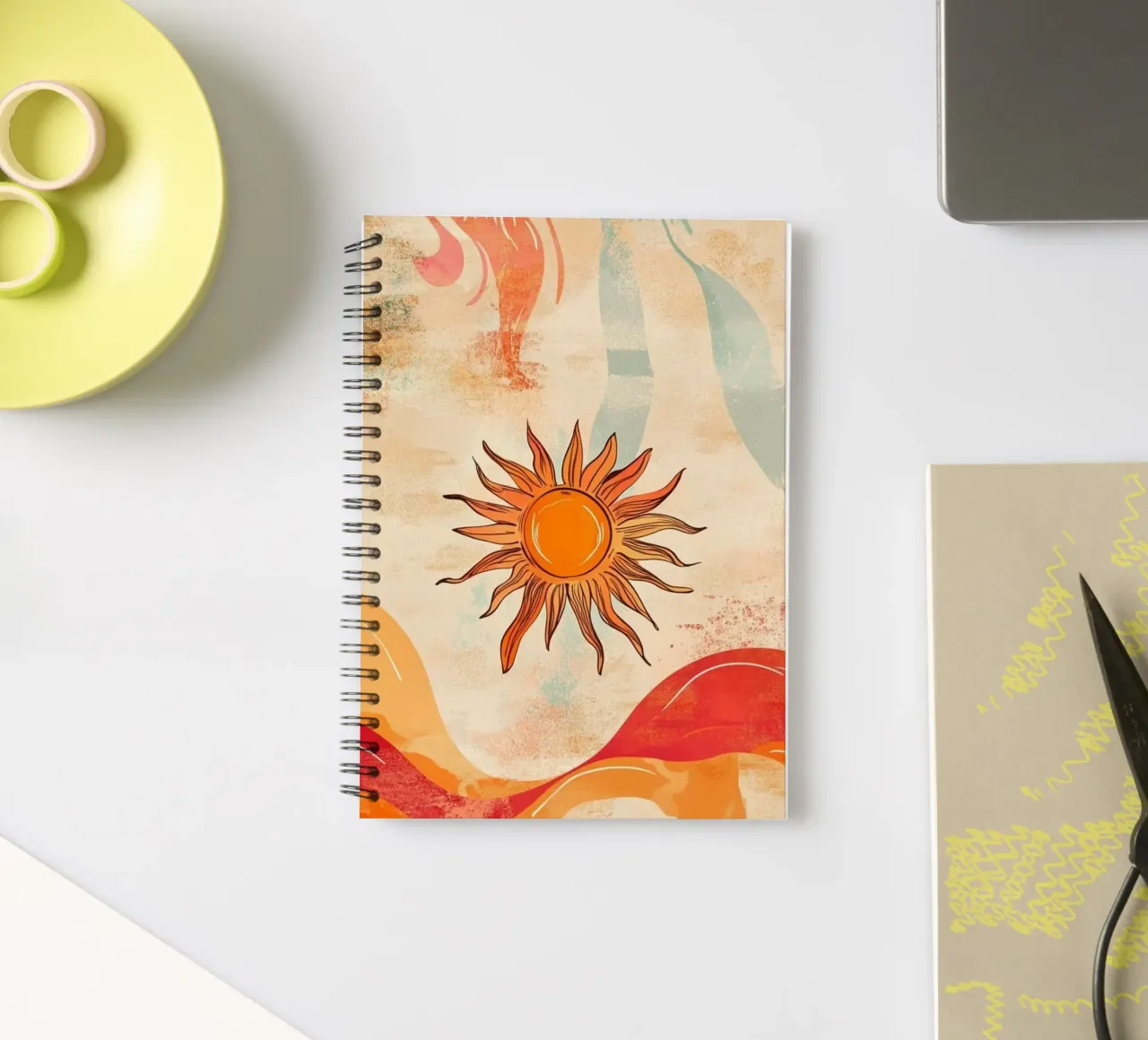sunlight in curve shape spiral notebook by comura