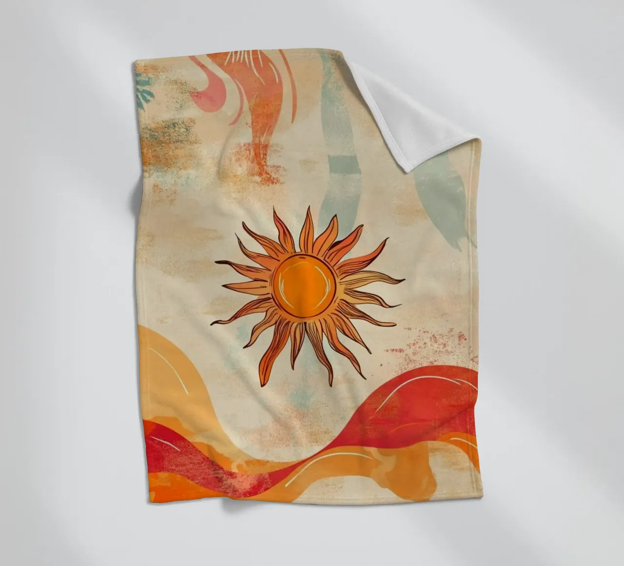sunlight in curve shape coperta in pile da comura