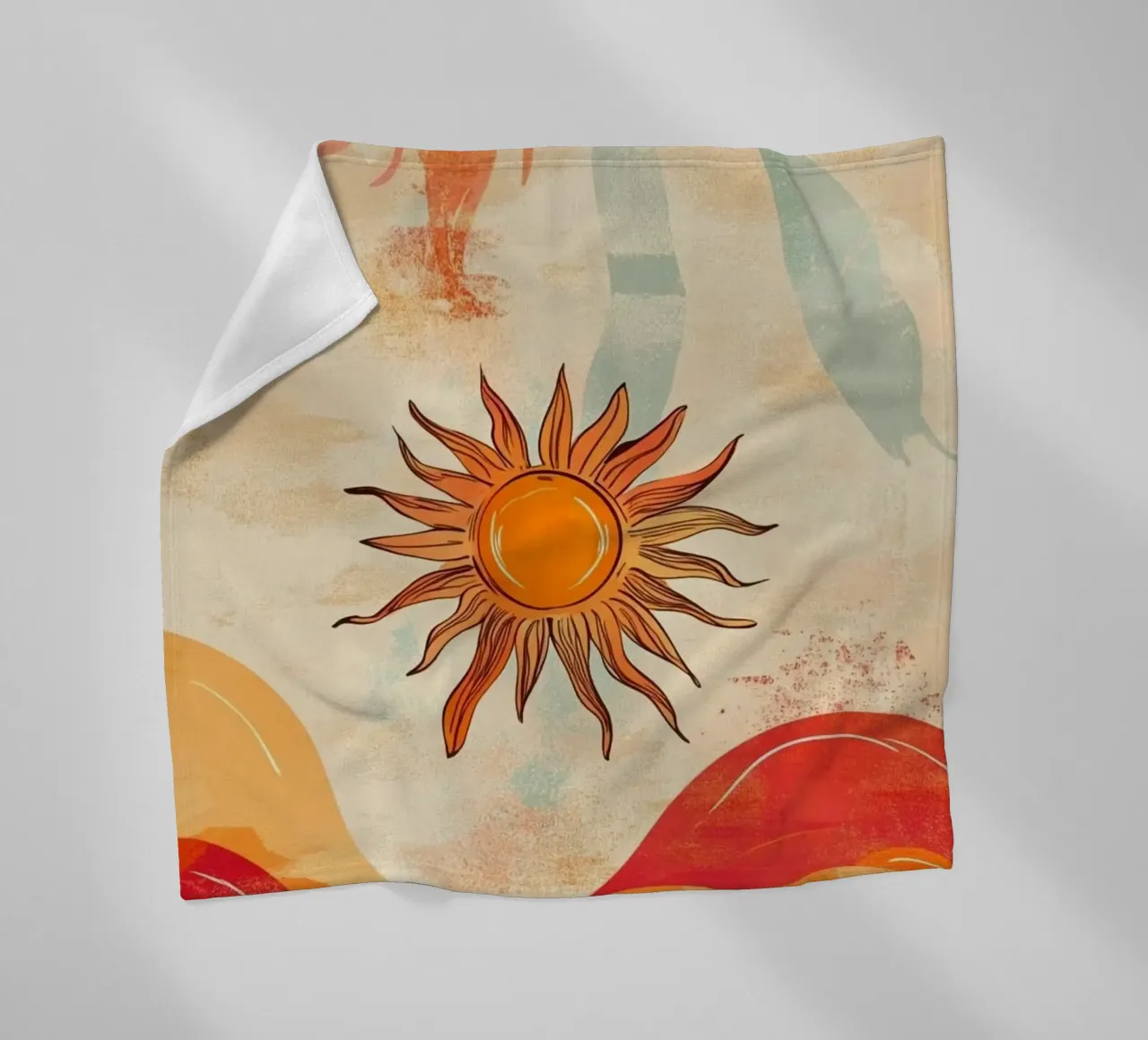 sunlight in curve shape coperta in pile da comura