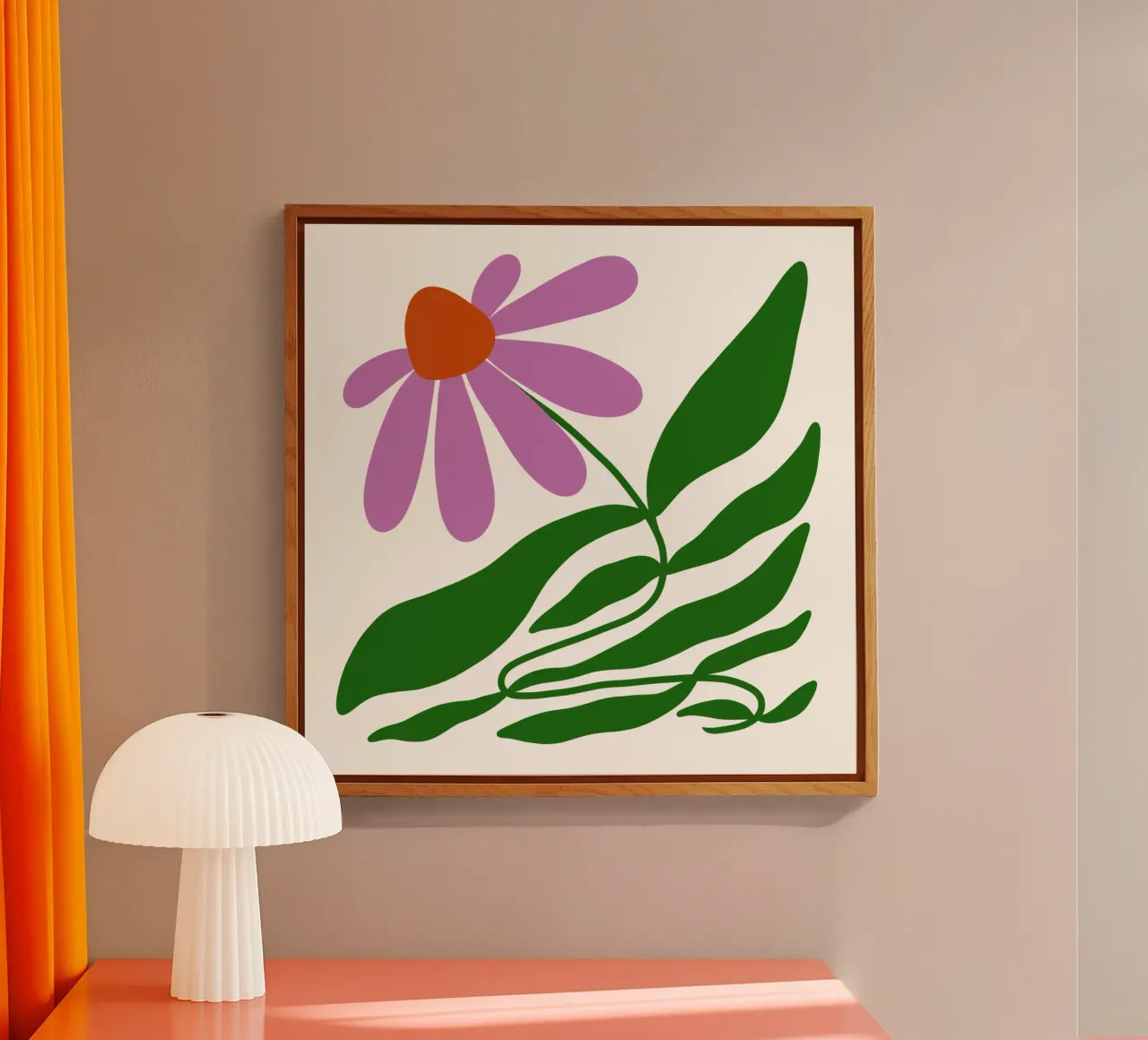 Echinacea flower plexiglass da TijanaArtStudio88