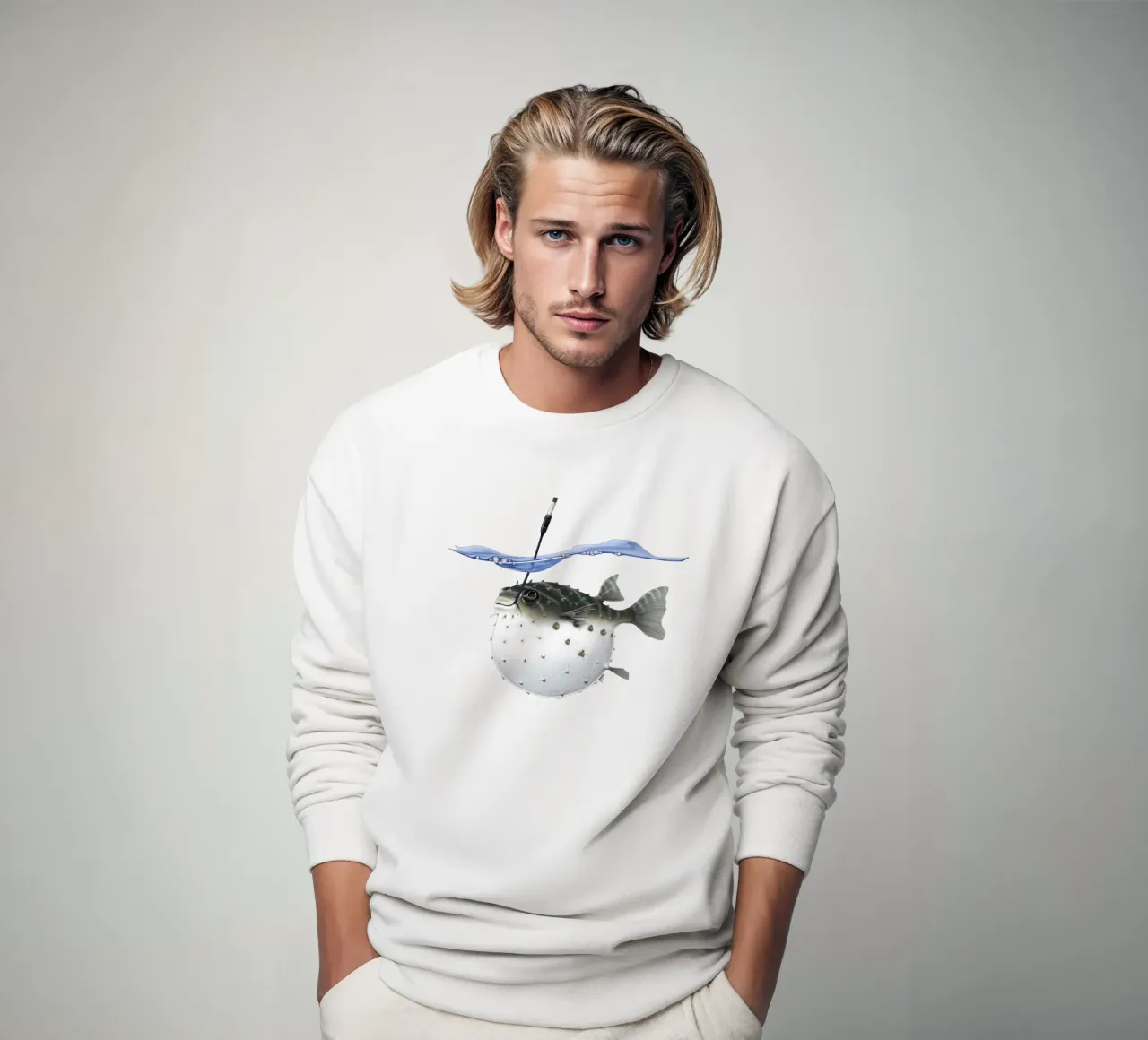 Take it outside (Coloured) sweatshirt by Rob Art | Illustration