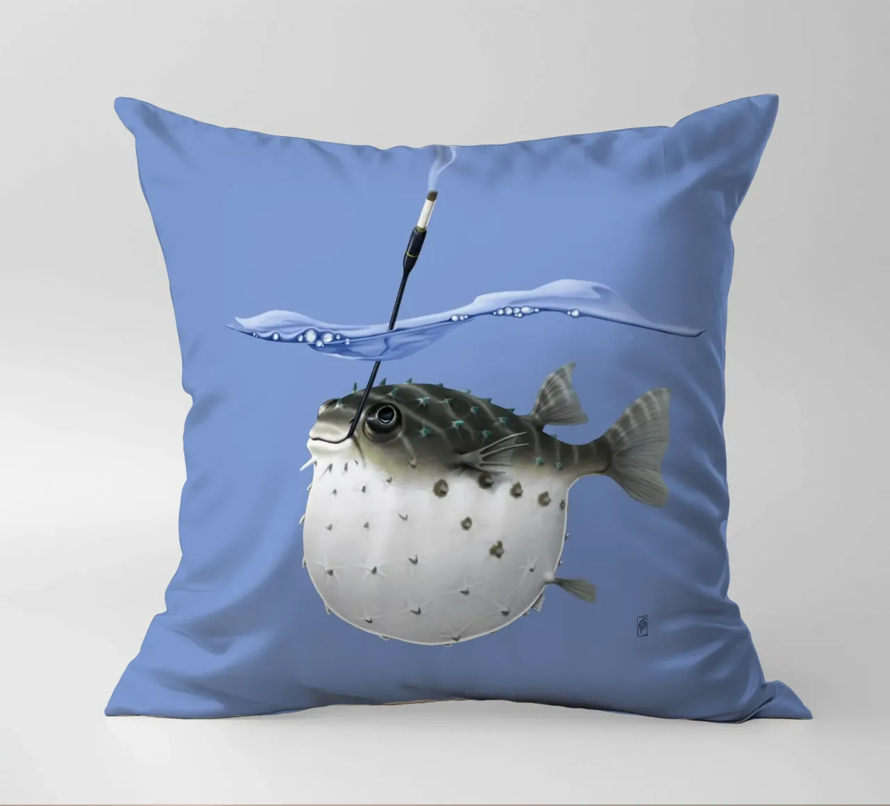 Take it outside (Coloured) cuscino da Rob Art | Illustration