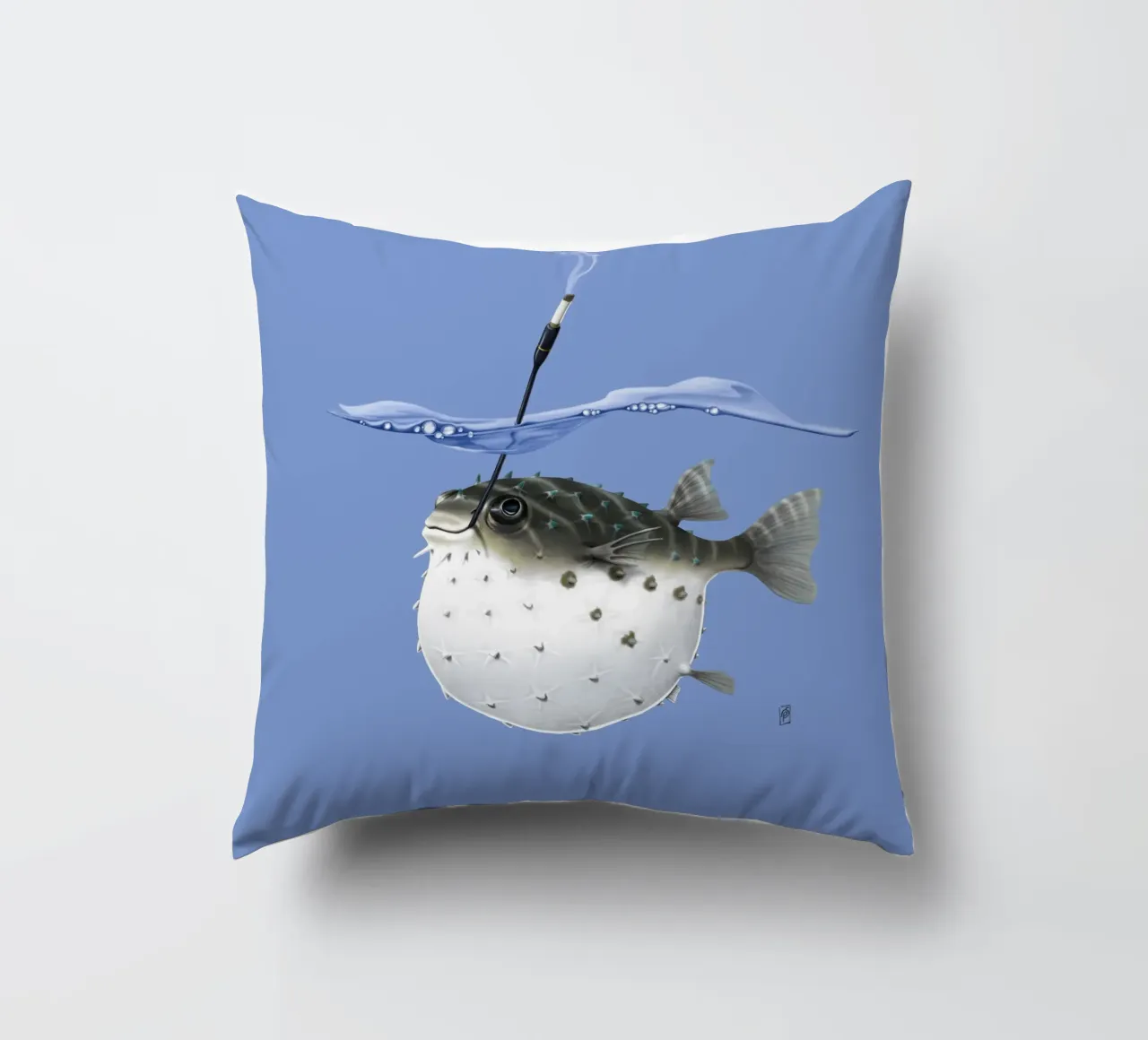 Take it outside (Coloured) cuscino da Rob Art | Illustration