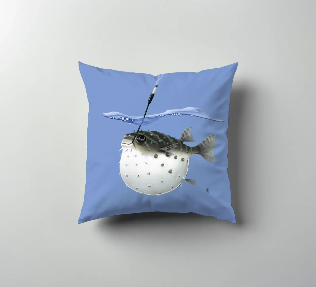 Take it outside (Coloured) cuscino da Rob Art | Illustration