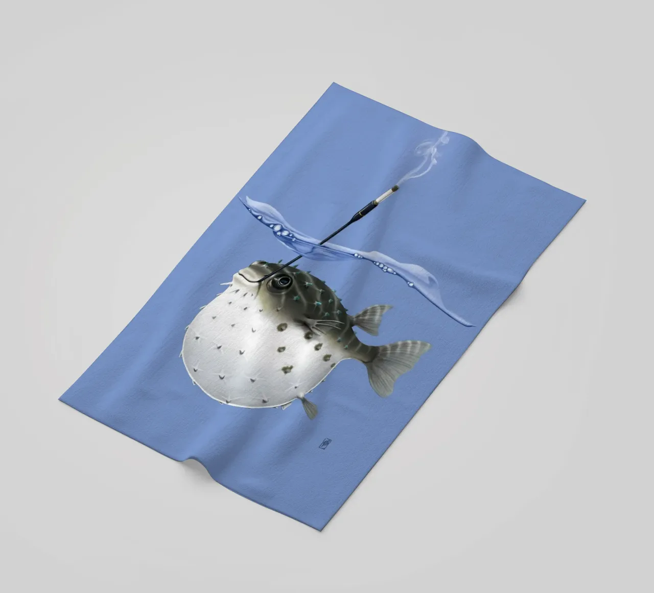 Take it outside (Coloured) telo mare da Rob Art | Illustration