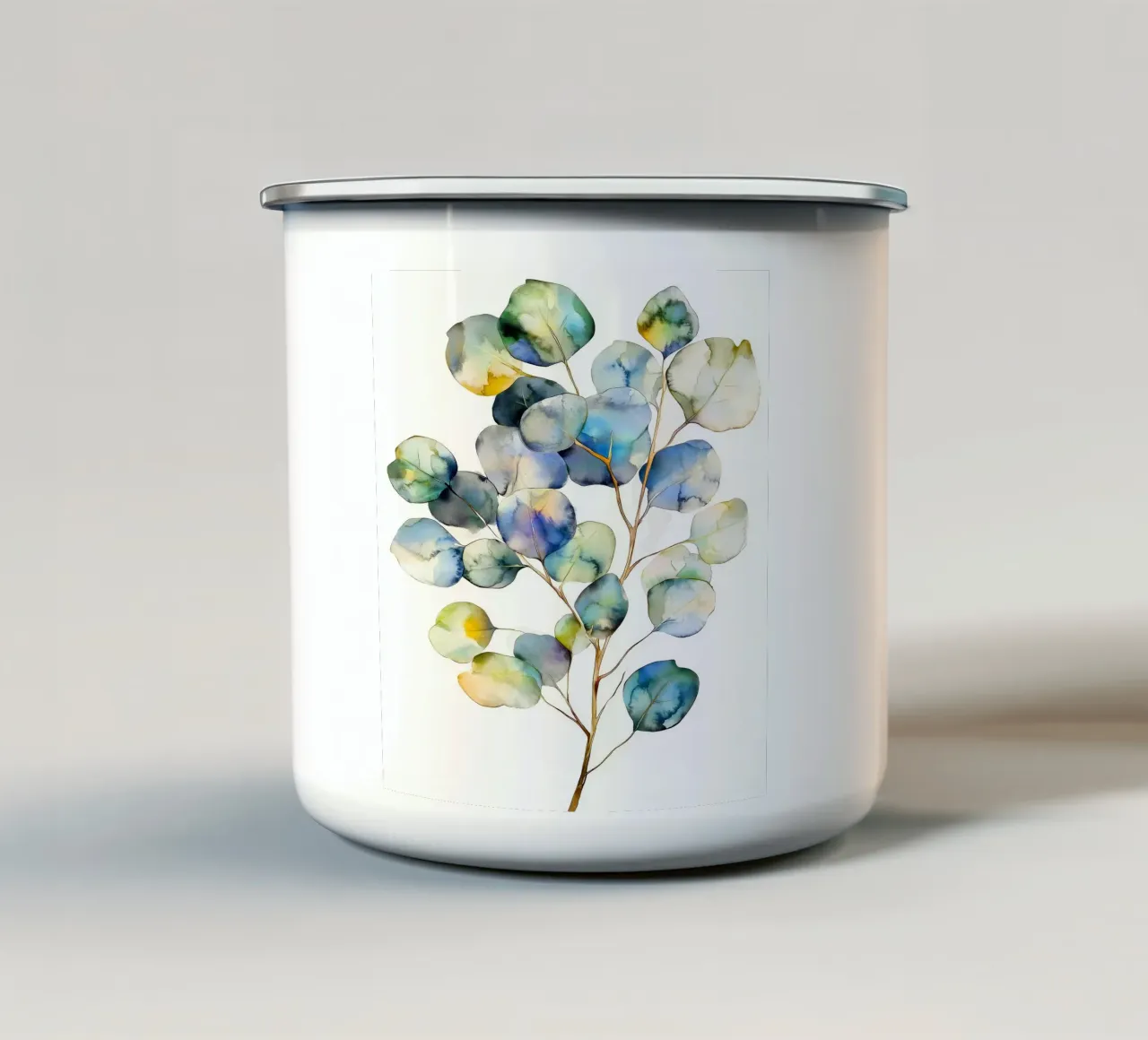 Fiori selvatici Fiori sempreverdi 31 tazza in smalto da Justyna Jaszke JBJart