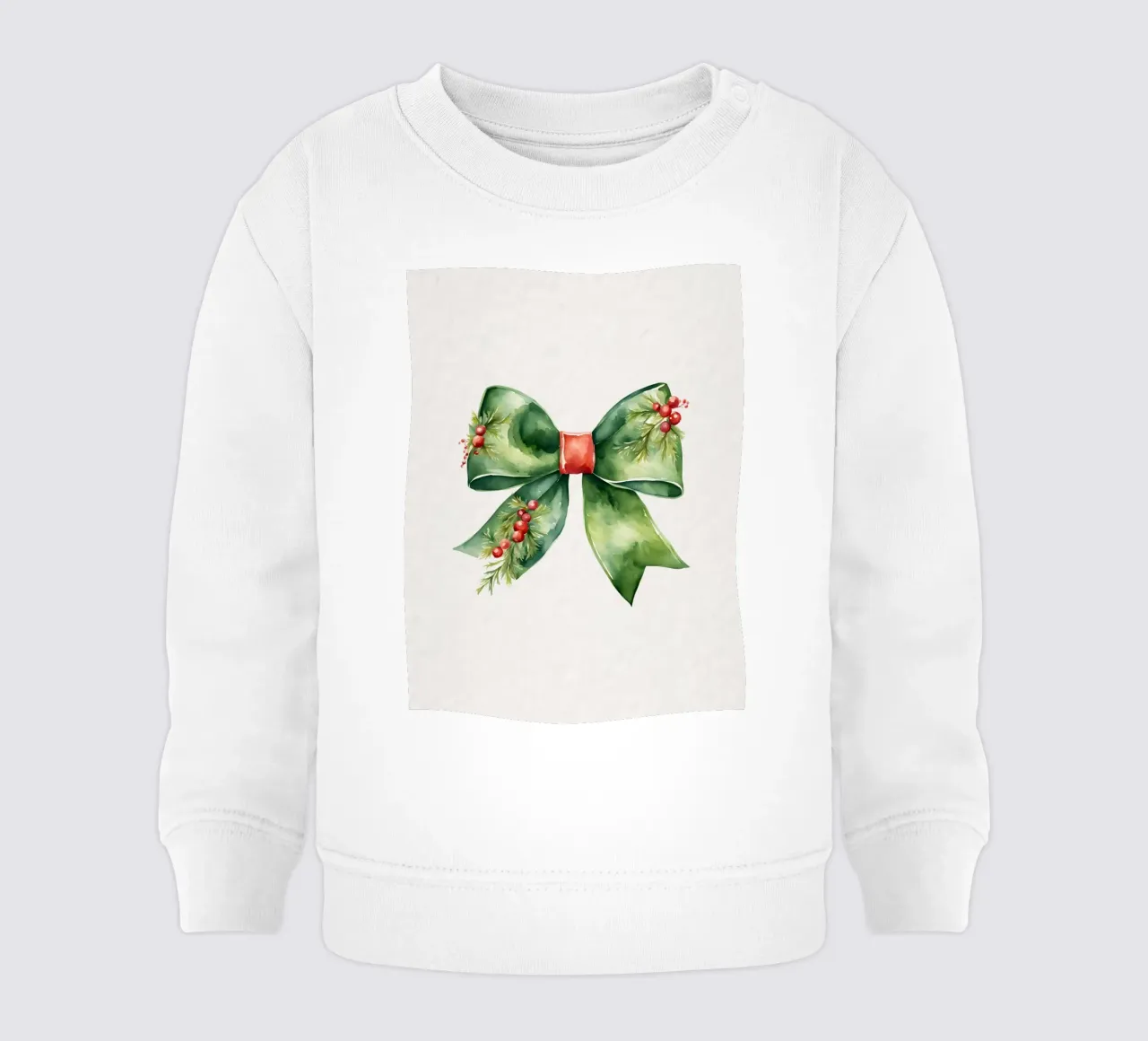Nastro di Natale verde rosso felpa neonato da Studio Vibe