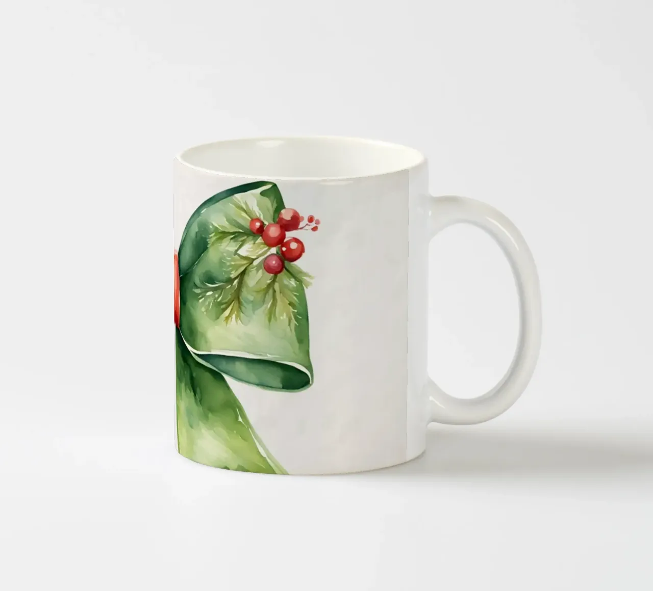 Nastro di Natale verde rosso tazza in ceramica da Studio Vibe