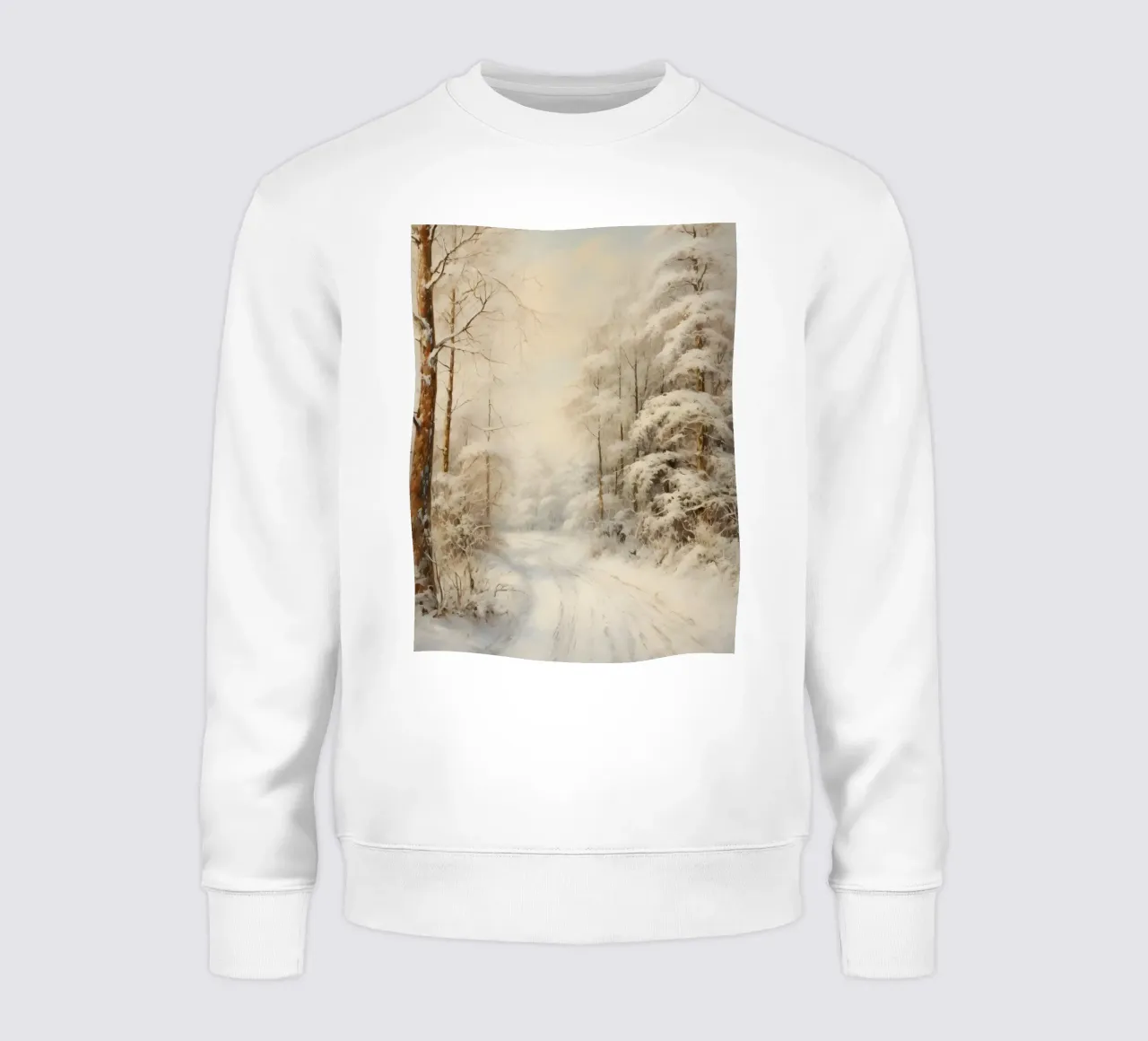 Foresta invernale Paesaggio innevato felpa da Studio Vibe