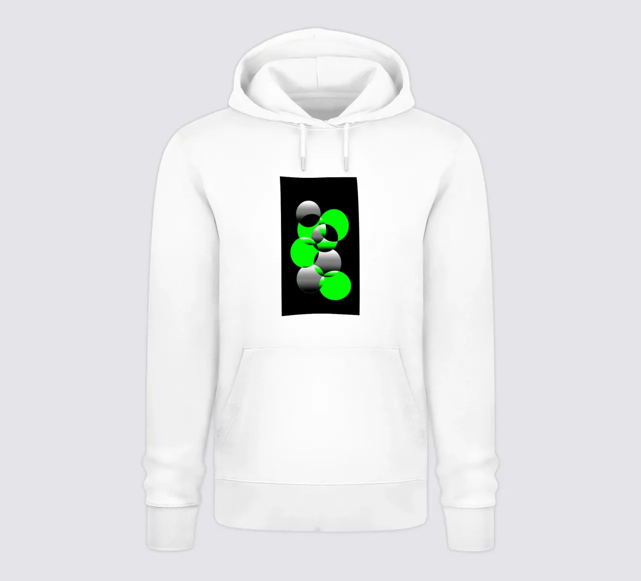 Design verde e nero con cerchi felpa con cappuccio da BenCoStyle