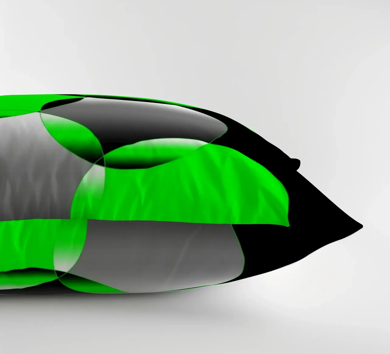 Design verde e nero con cerchi cuscino da BenCoStyle