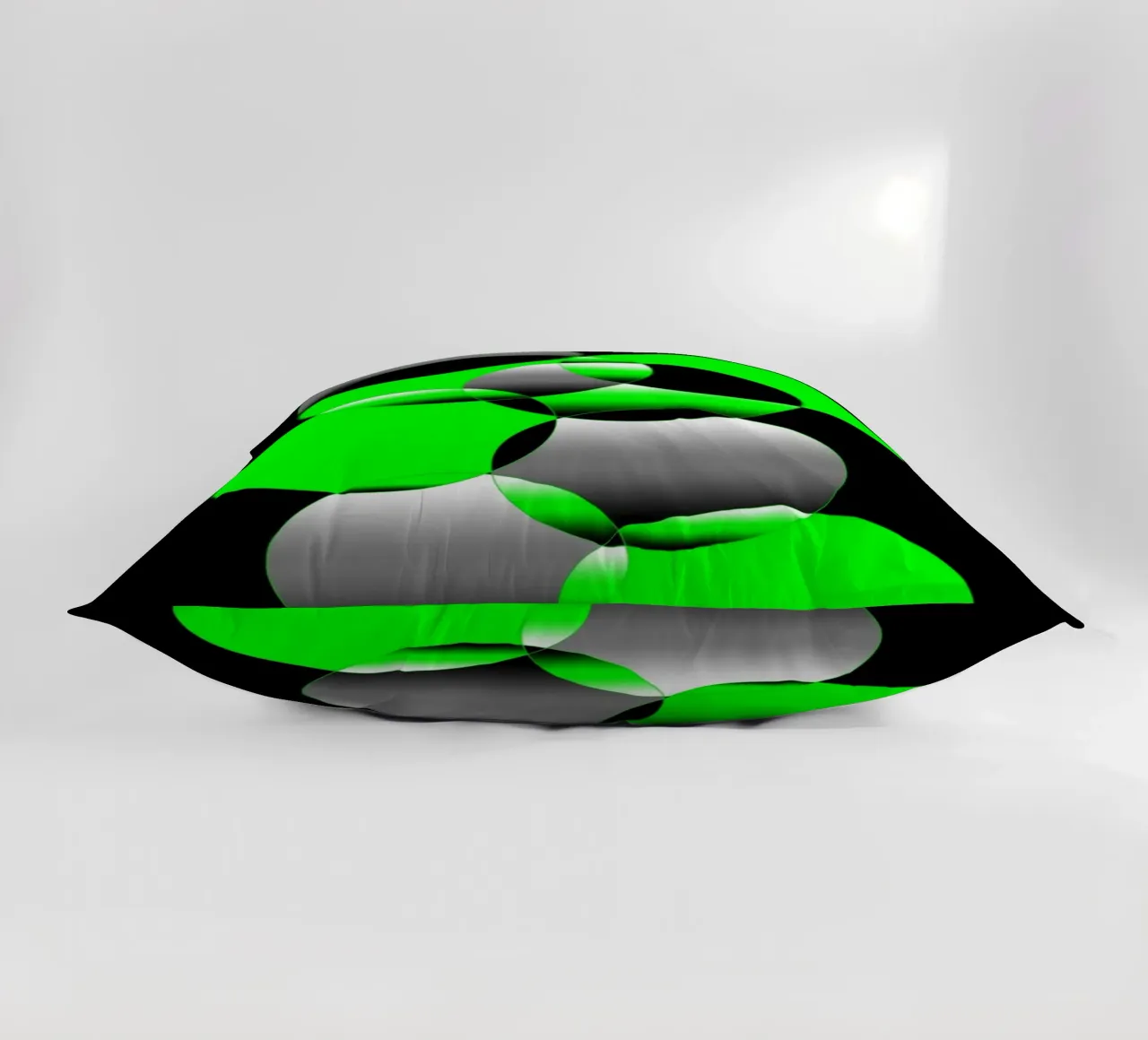 Design verde e nero con cerchi cuscino da BenCoStyle