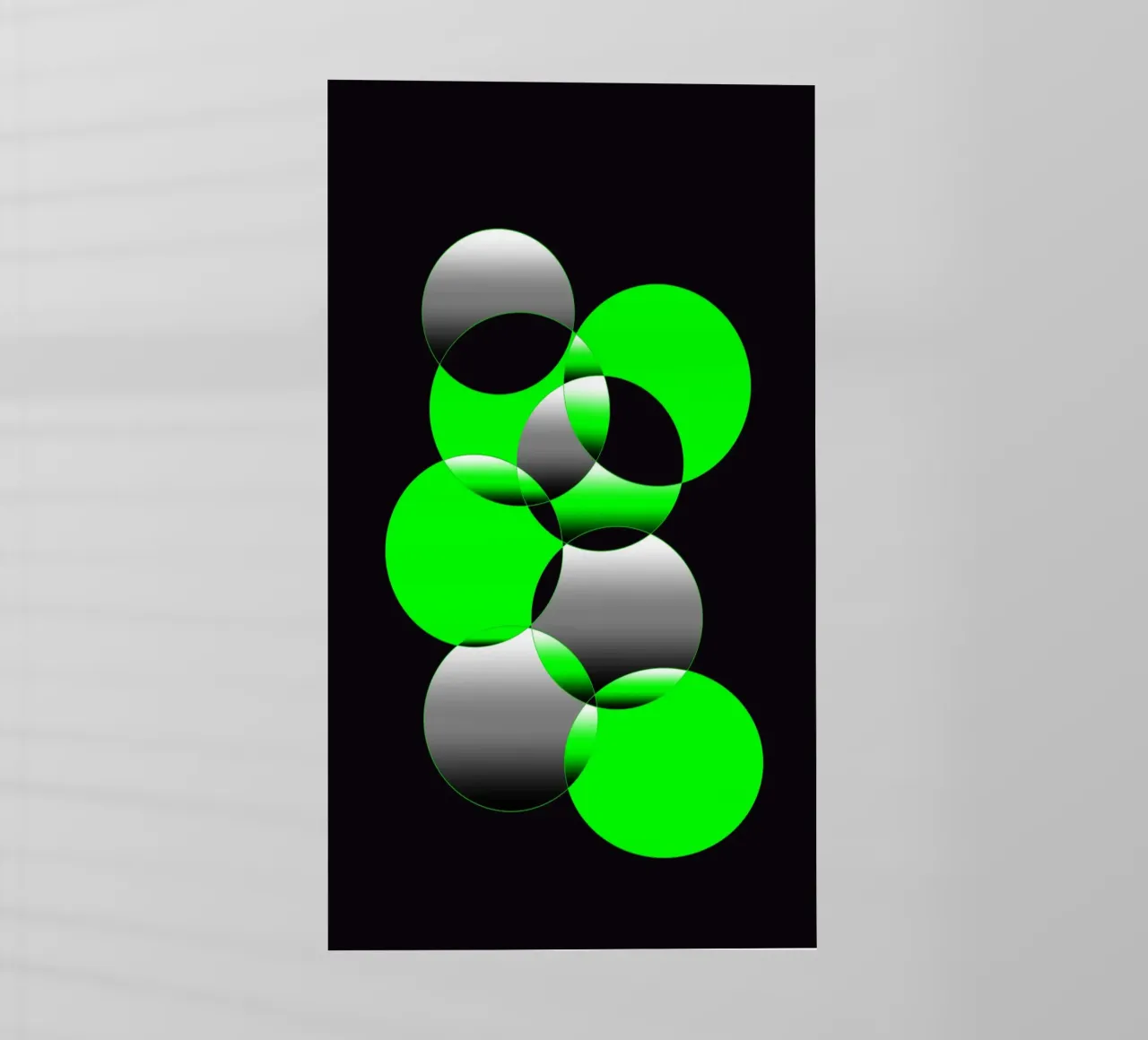 Design verde e nero con cerchi pellicola backlit da BenCoStyle