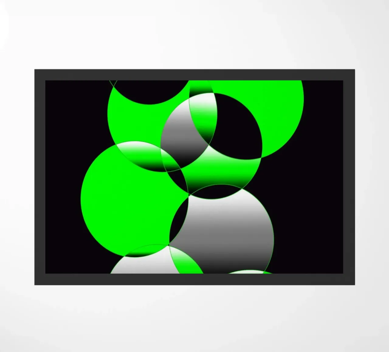 Design verde e nero con cerchi zerbino da BenCoStyle